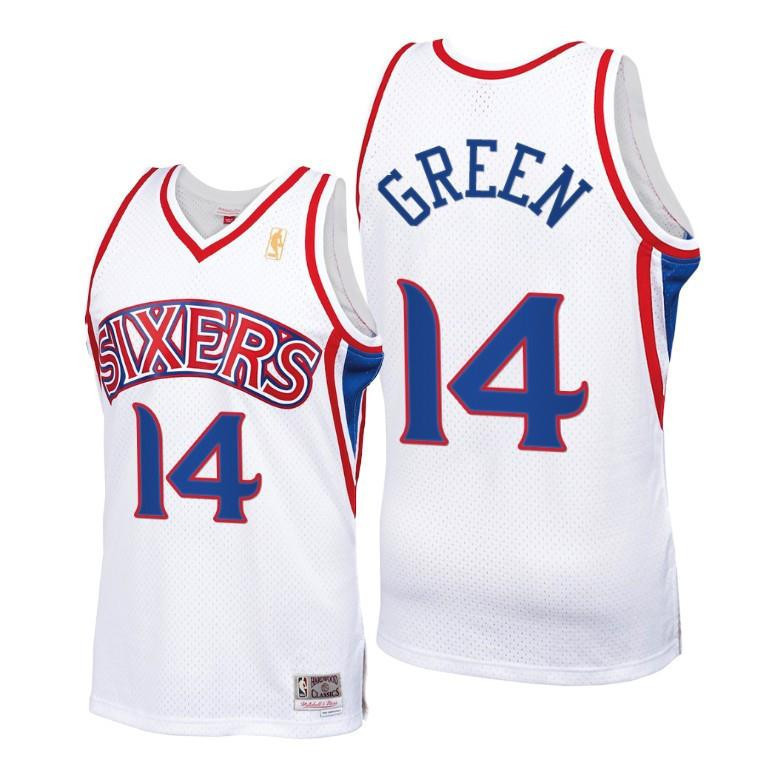 Danny Green Philadelphia 76ers White Throwback 90s Basketball Jersey HWC Swingman - Men Basketball Jersey - JS200 