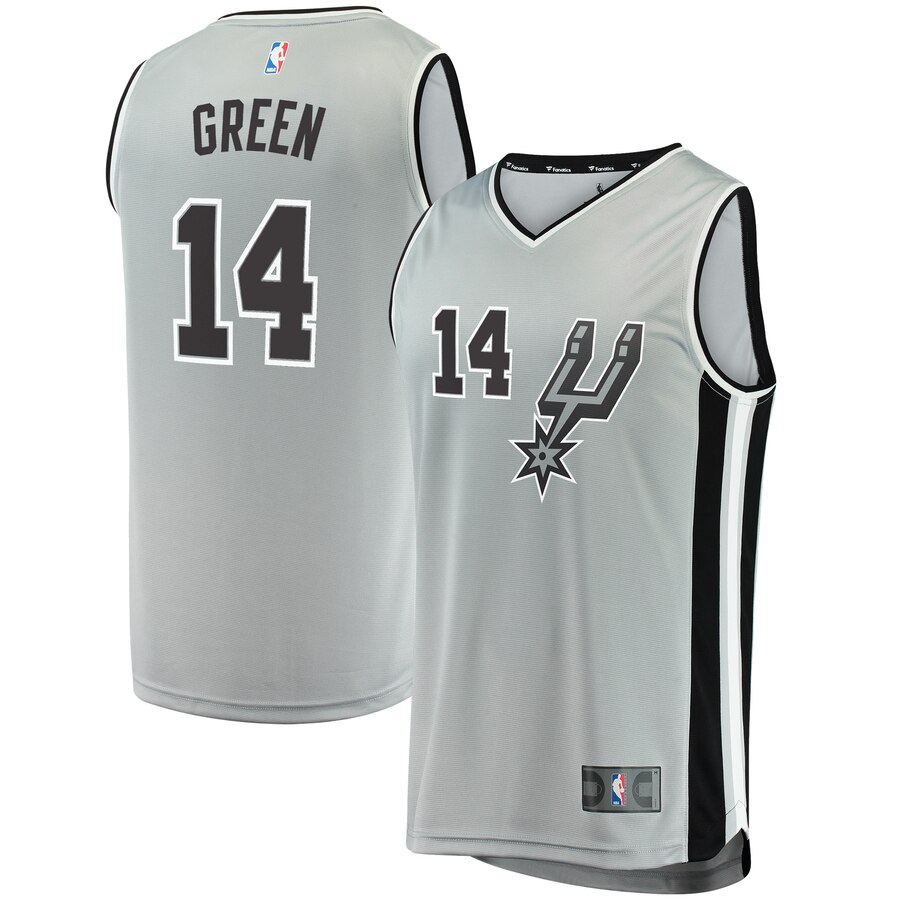 Danny Green San Antonio Spurs Fanatics Branded Youth Fast Break Replica Basketball Jersey Silver - Statement Edition