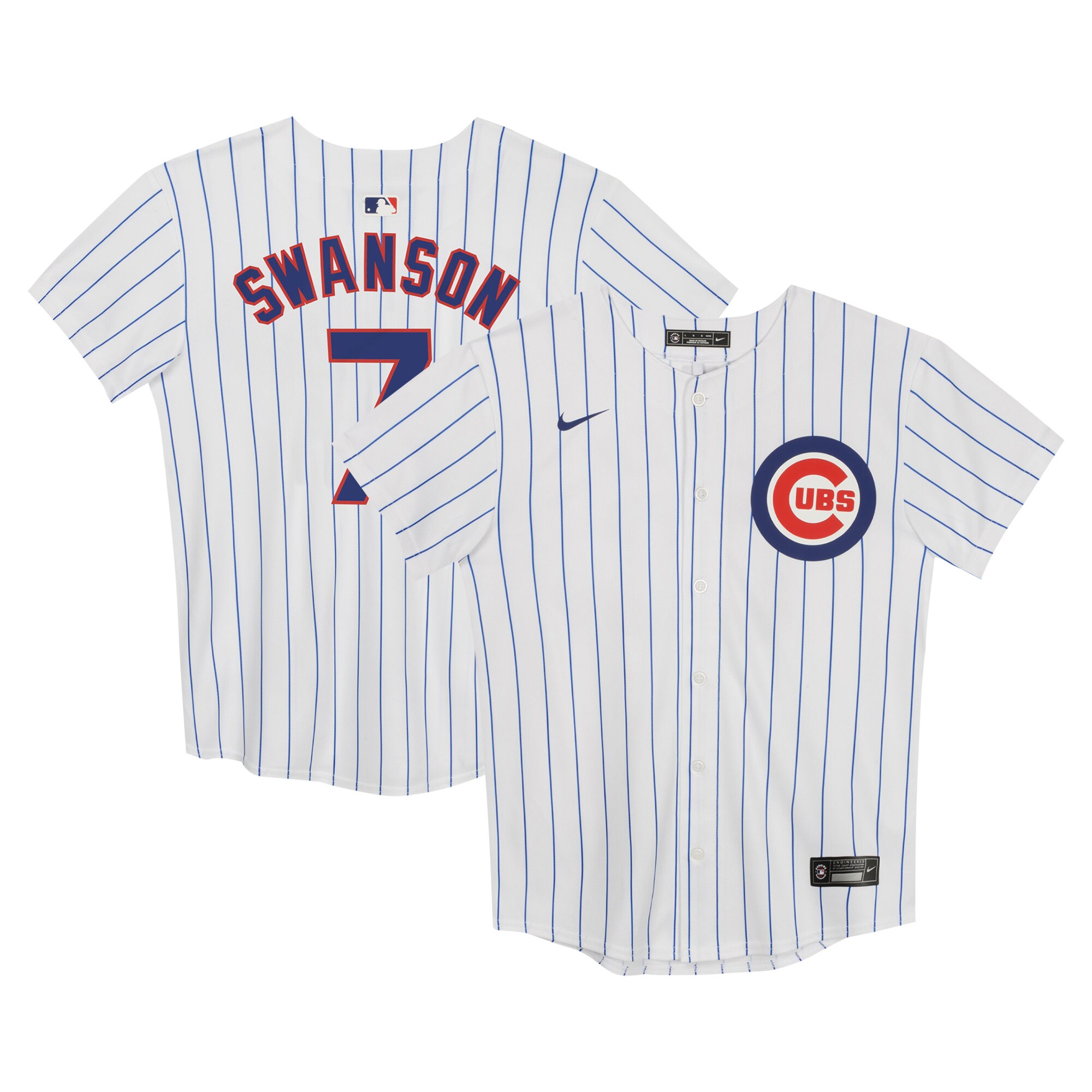 Dansby Swanson Chicago Cubs Preschool Home Game Baseball Jersey - White