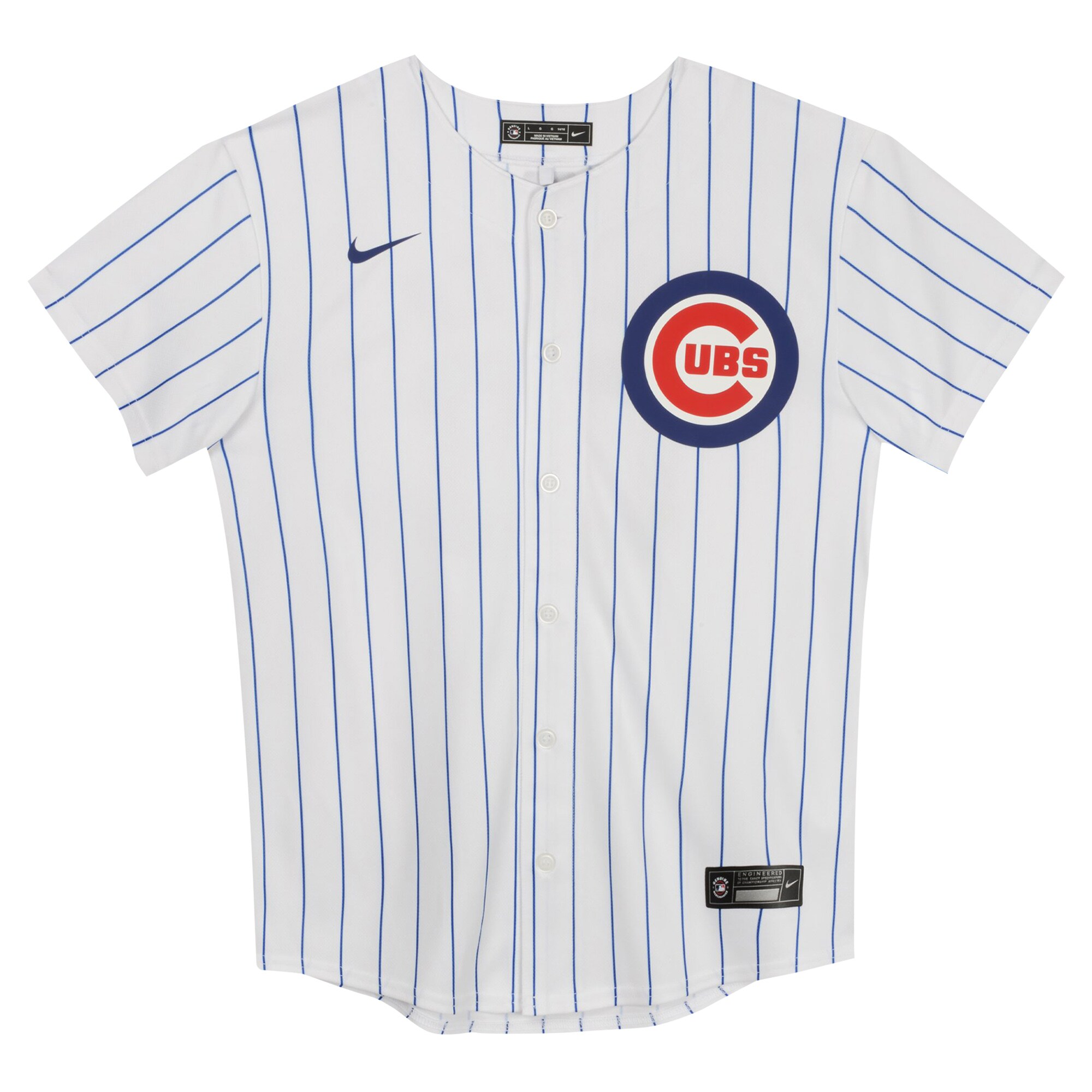 Alternative view of Dansby Swanson Chicago Cubs Preschool Home Game Baseball Jersey - White