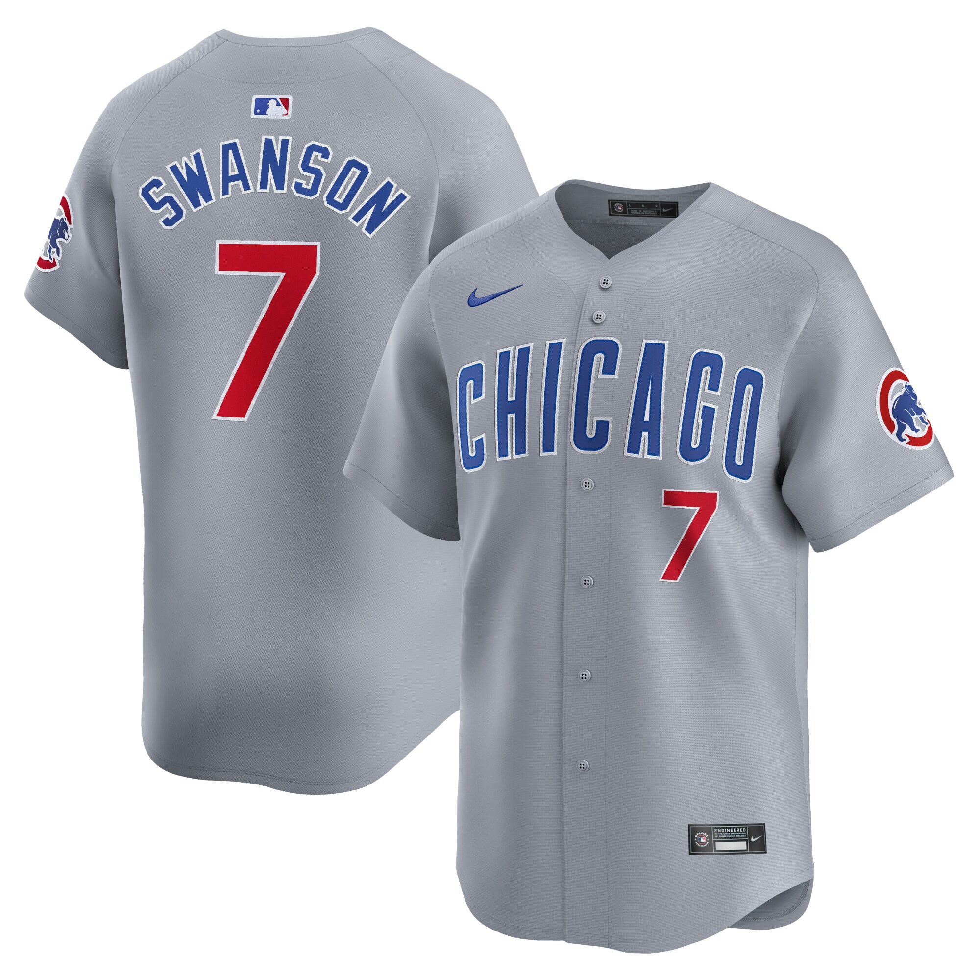 Dansby Swanson Chicago Cubs Road Limited Player Baseball JerseyÃƒâ€šÃ‚Â ÃƒÂ¢Ã¢â€šÂ¬Ã¢â‚¬Å“ Gray