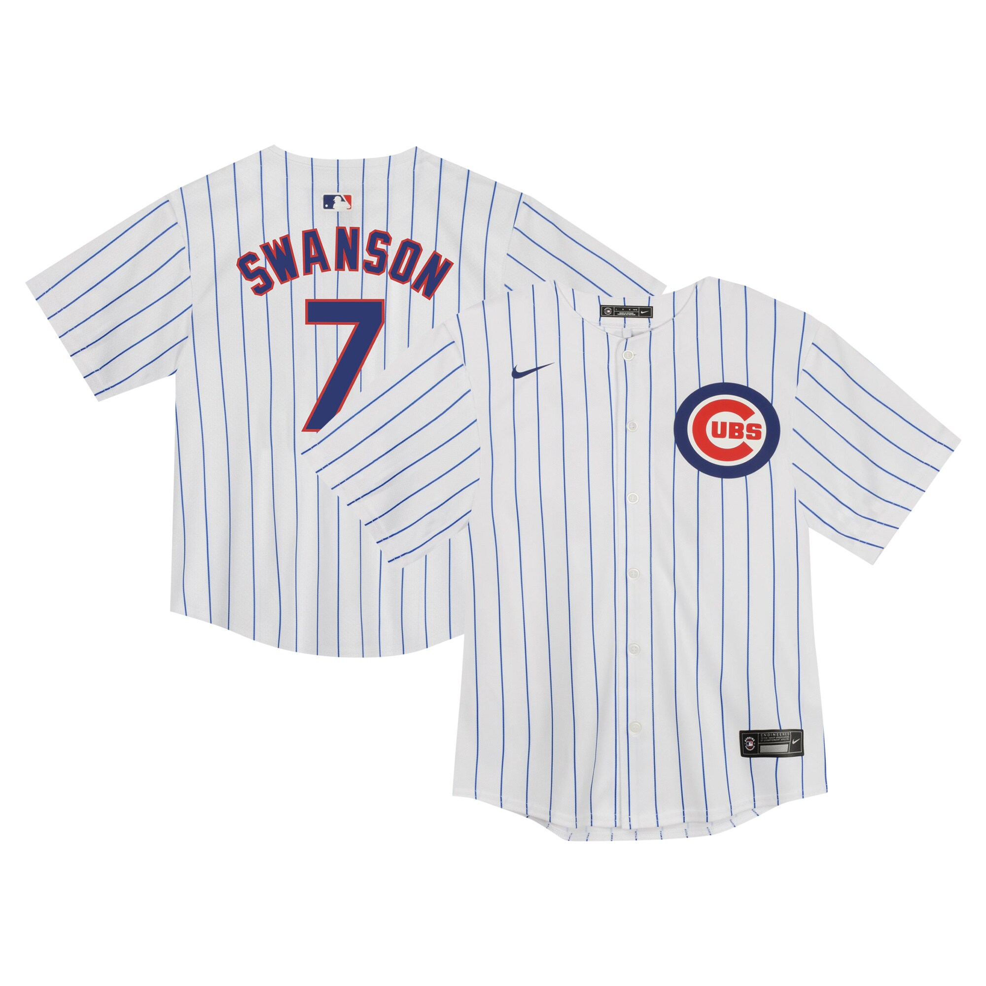 Dansby Swanson Chicago Cubs Toddler Game Baseball Jersey - White