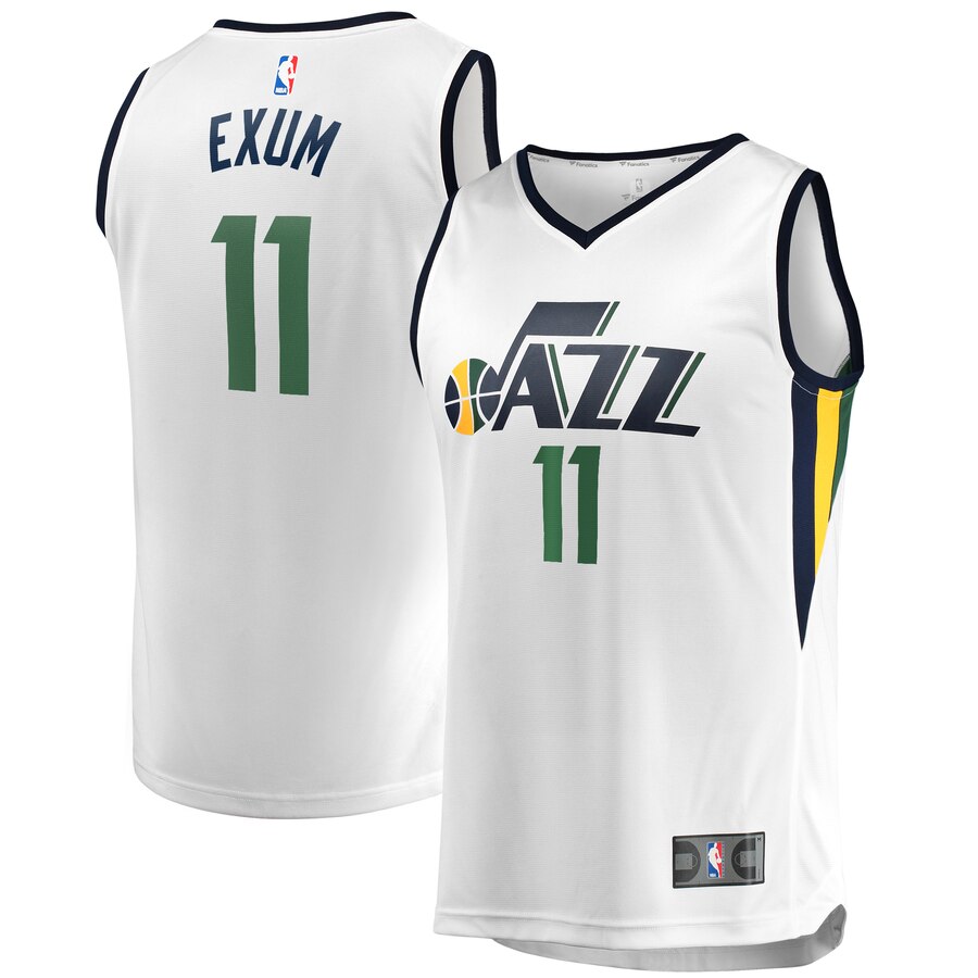 Dante Exum Utah Jazz Fanatics Branded Fast Break Player Basketball Jersey – Association Edition – White