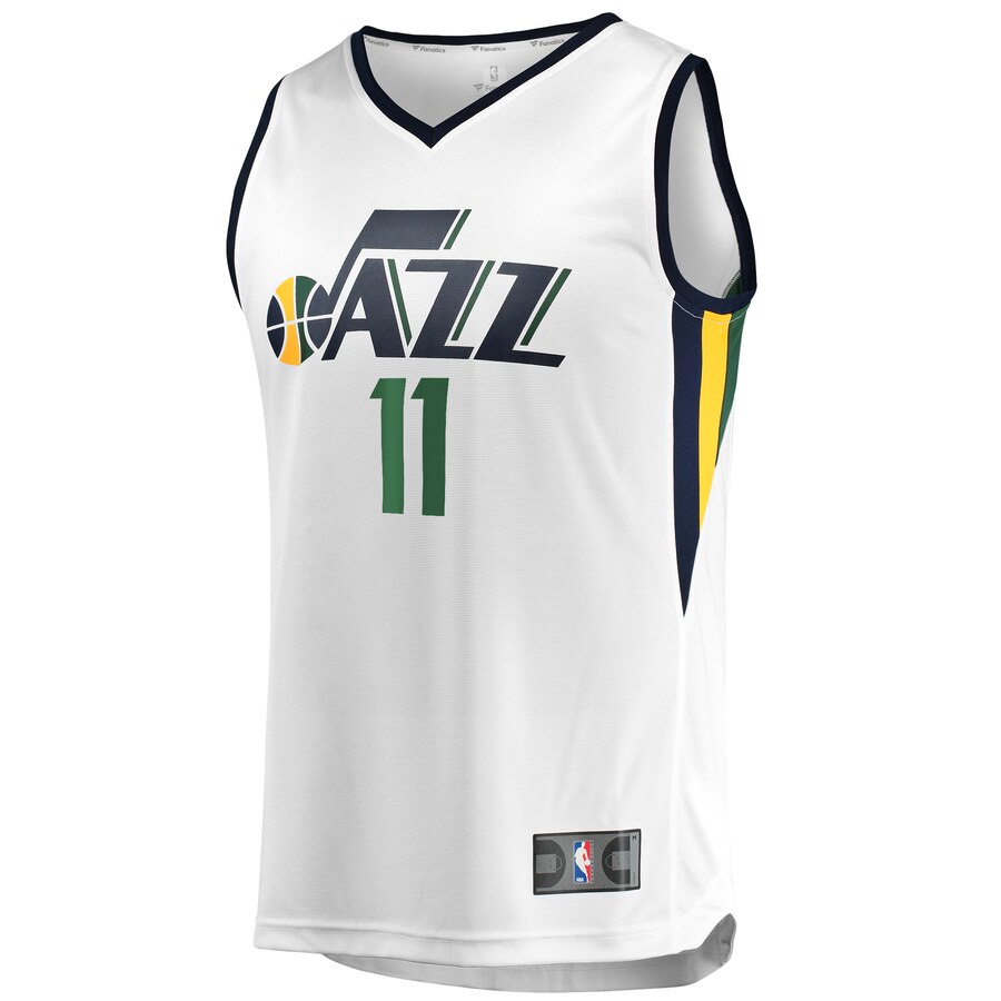 Alternative view of Dante Exum Utah Jazz Fanatics Branded Fast Break Player Basketball Jersey – Association Edition – White