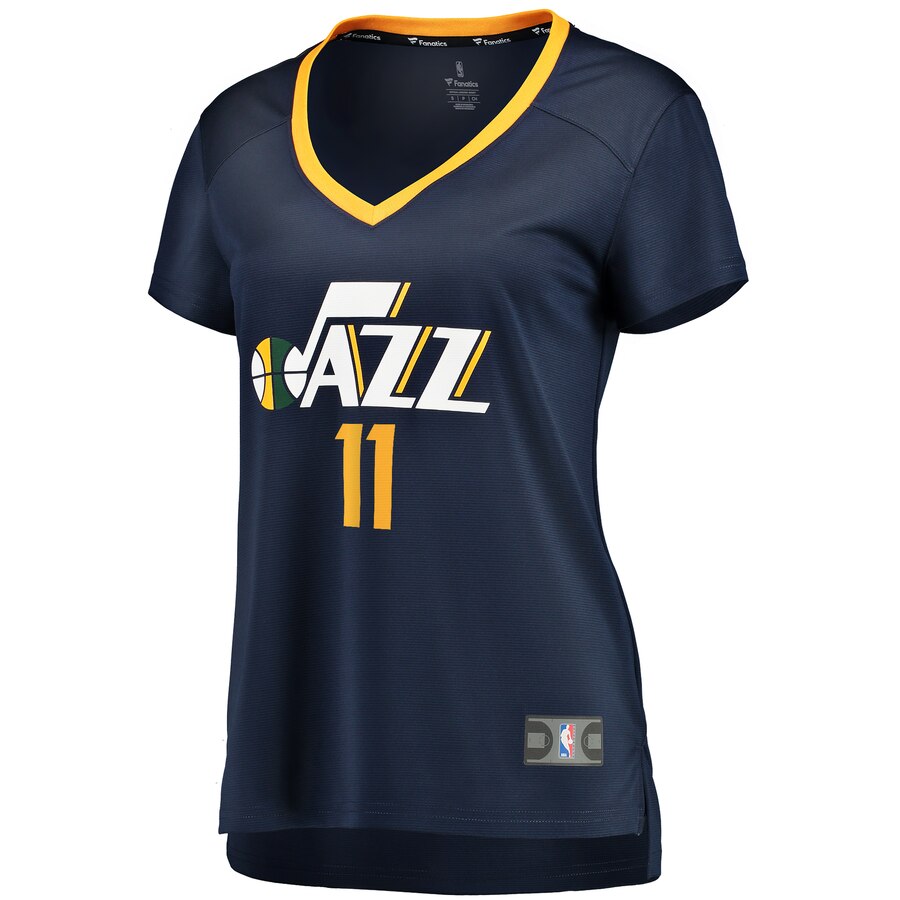 Alternative view of Dante Exum Utah Jazz Fanatics Branded Women's Fast Break Player Basketball Jersey - Icon Edition - Navy