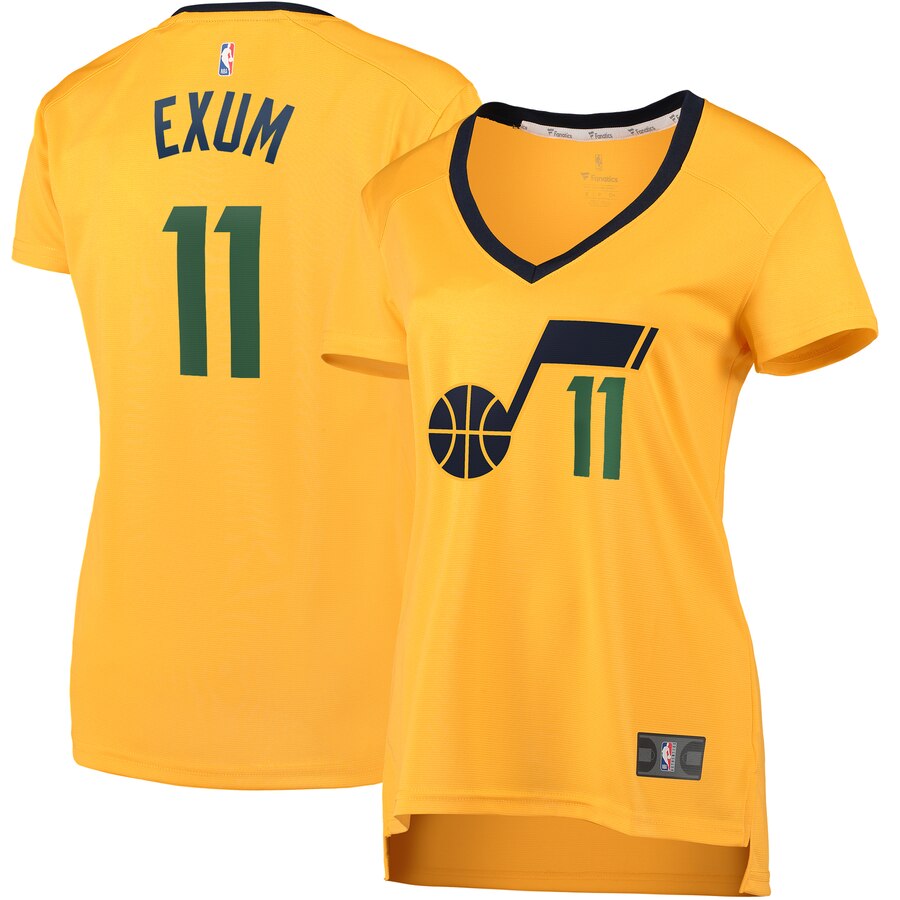 Dante Exum Utah Jazz Fanatics Branded Women's Fast Break Player Basketball Jersey - Statement Edition - Gold