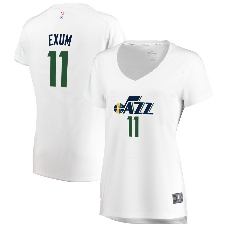 Dante Exum Utah Jazz Fanatics Branded Women's Fast Break Replica Basketball Jersey White - Association Edition