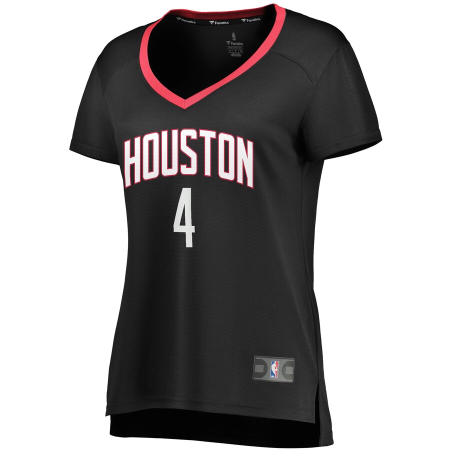 Alternative view of Danuel House Jr. Houston Rockets Fanatics Branded Women's Fast Break Player Replica Basketball Jersey - Statement Edition - Black