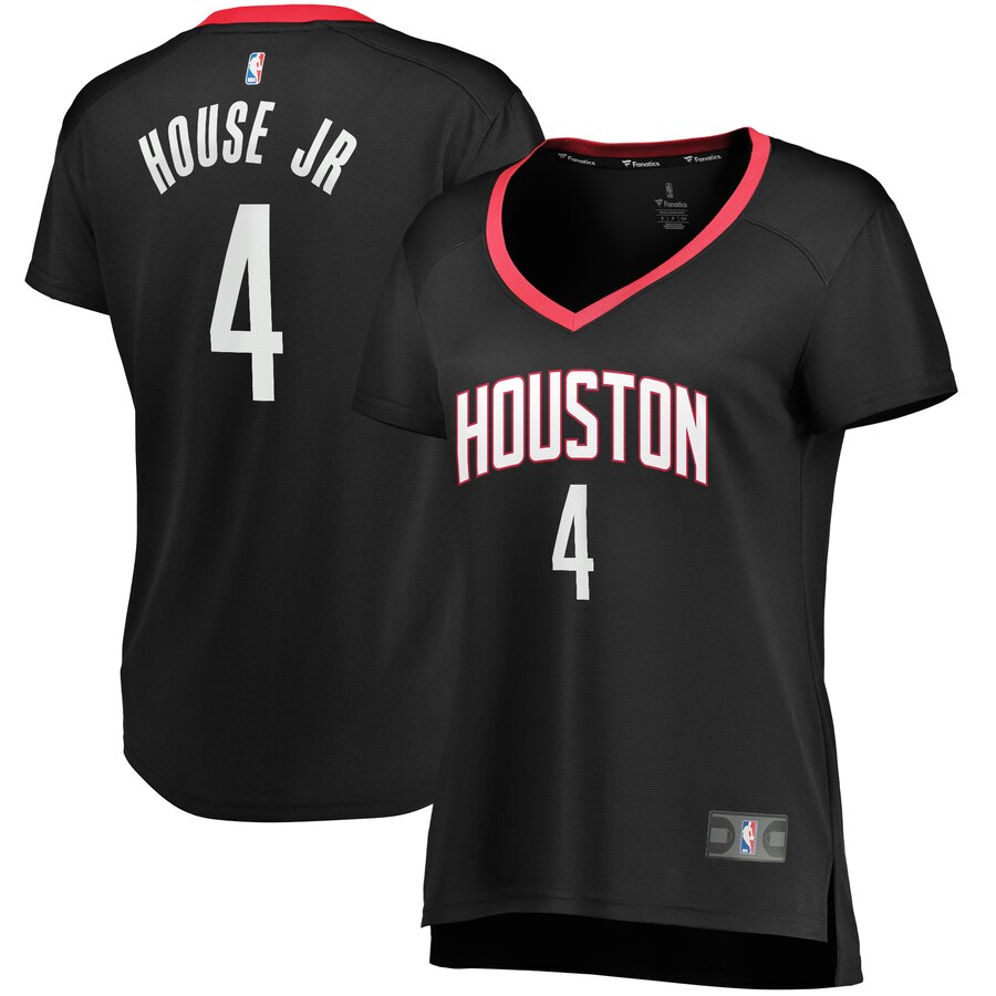 Danuel House Jr. Houston Rockets Fanatics Branded Women's Fast Break Player Replica Basketball Jersey - Statement Edition - Black