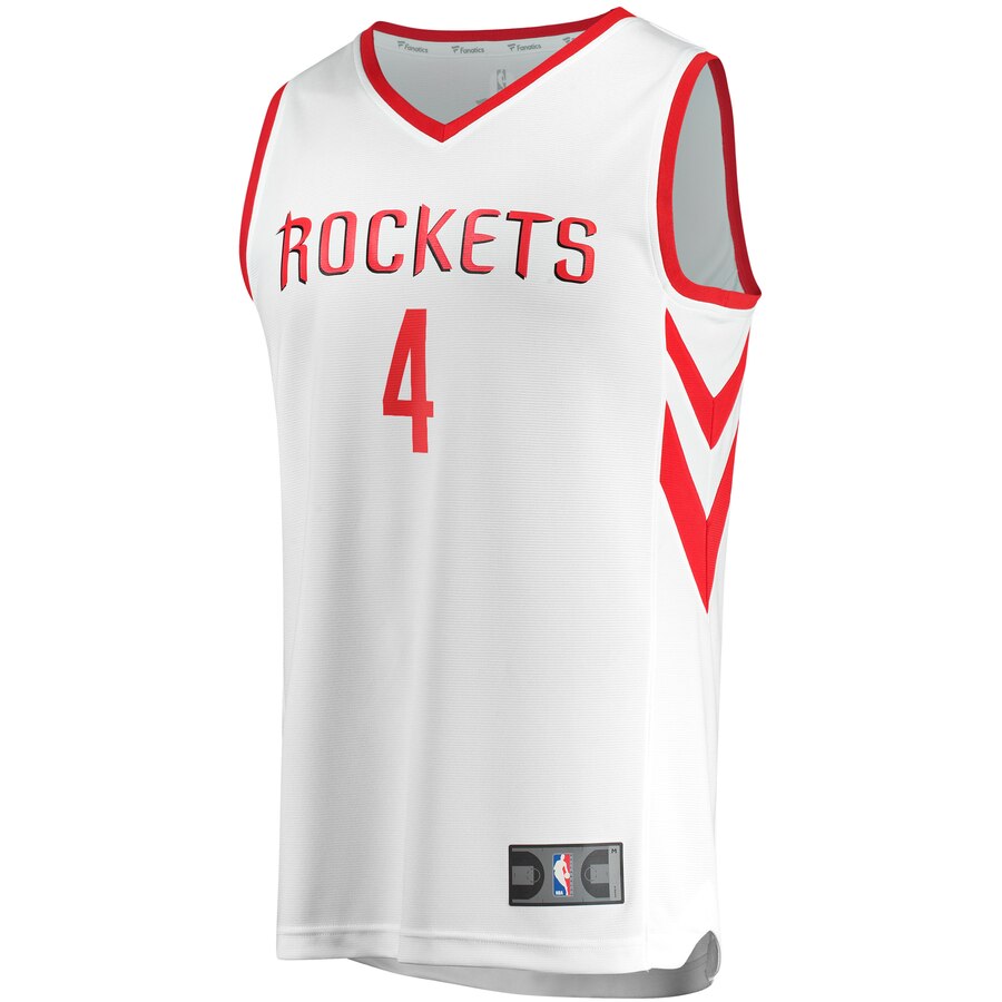 Alternative view of Danuel House Jr. Houston Rockets Fanatics Branded Youth Fast Break Replica Player Basketball Jersey - Association Edition - White