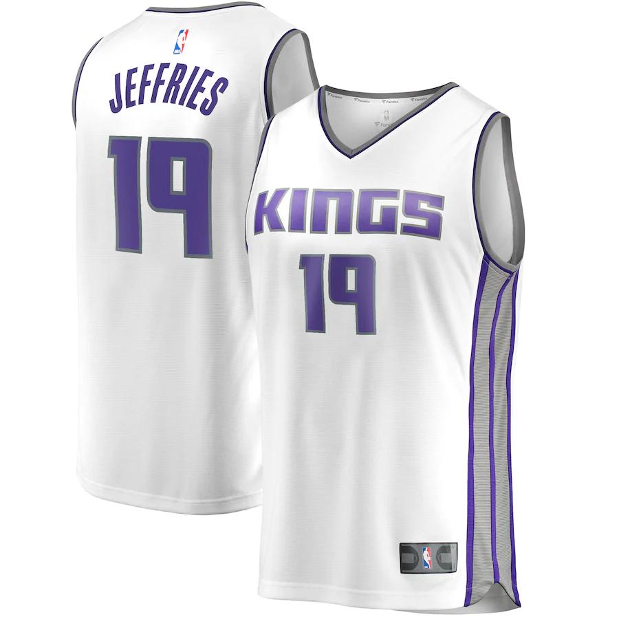 Daquan Jeffries Sacramento Kings Fanatics Branded Fast Break Player Basketball Jersey - Association Edition - White
