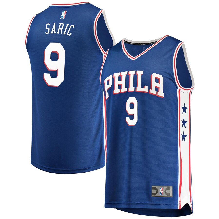 Dario Saric Philadelphia 76ers Fanatics Branded Youth Fast Break Replica Basketball Jersey Royal - Icon Edition