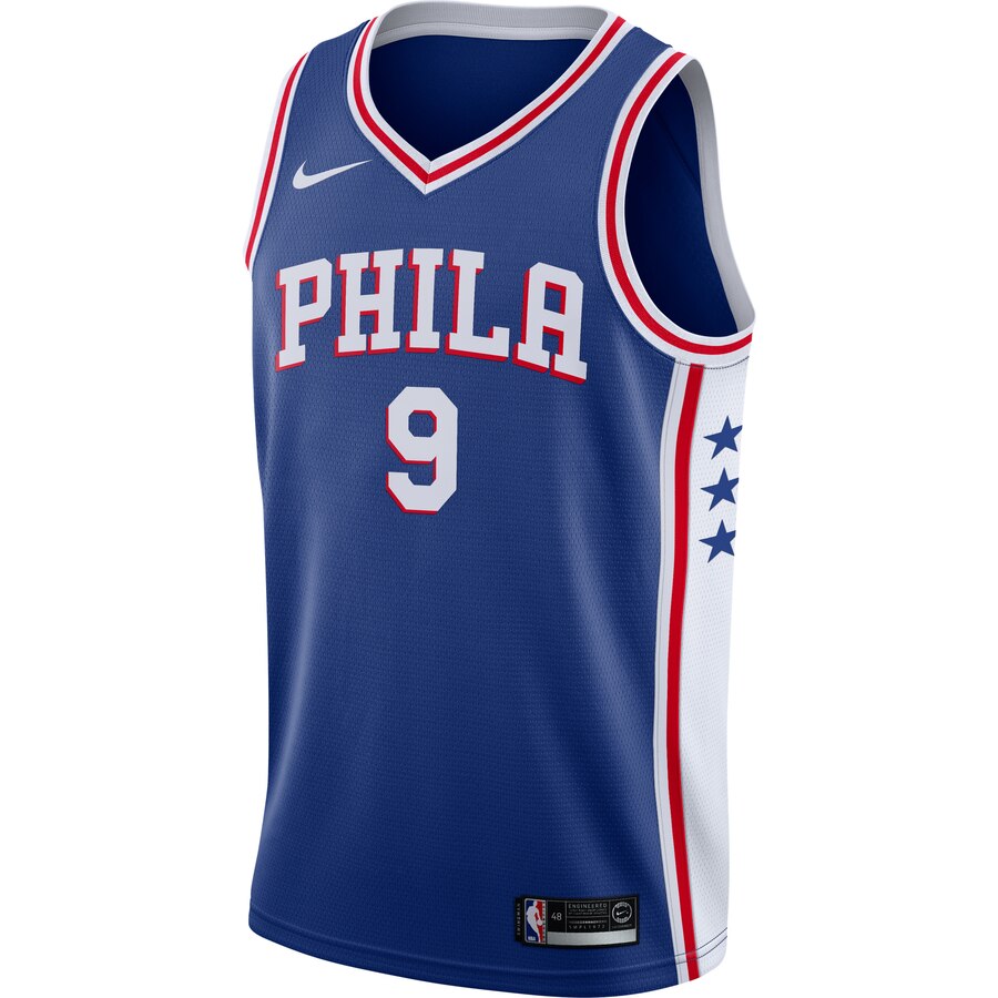 Alternative view of Dario Saric Philadelphia 76ers Swingman Basketball Jersey Blue - Icon Edition