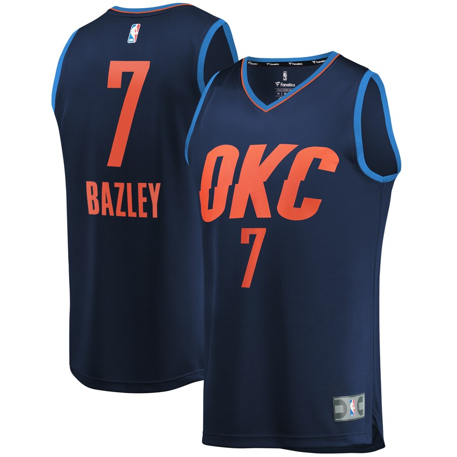 Darius Bazley Oklahoma City Thunder Fanatics Branded Youth Fast Break Replica Basketball Jersey Navy - Statement Edition