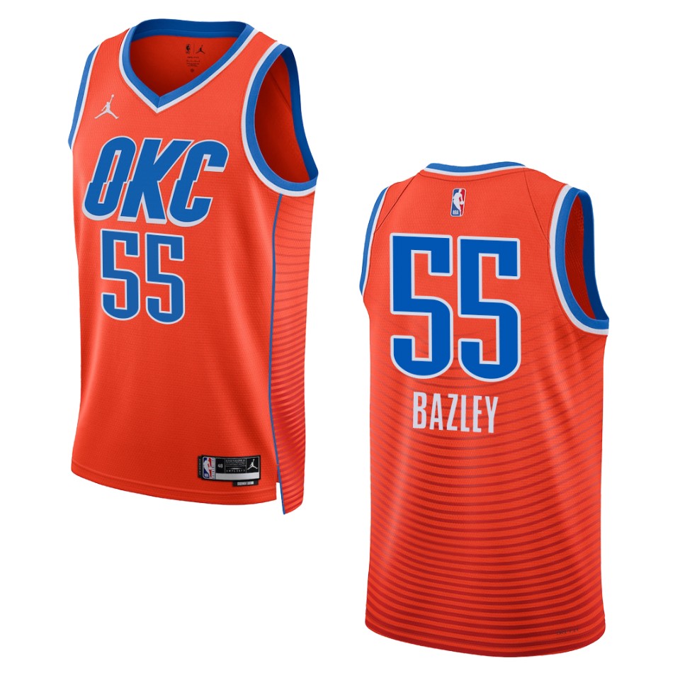 Darius Bazley Orange Statement Edition 2022-23 Oklahoma City Thunder Swingman Basketball Jersey
