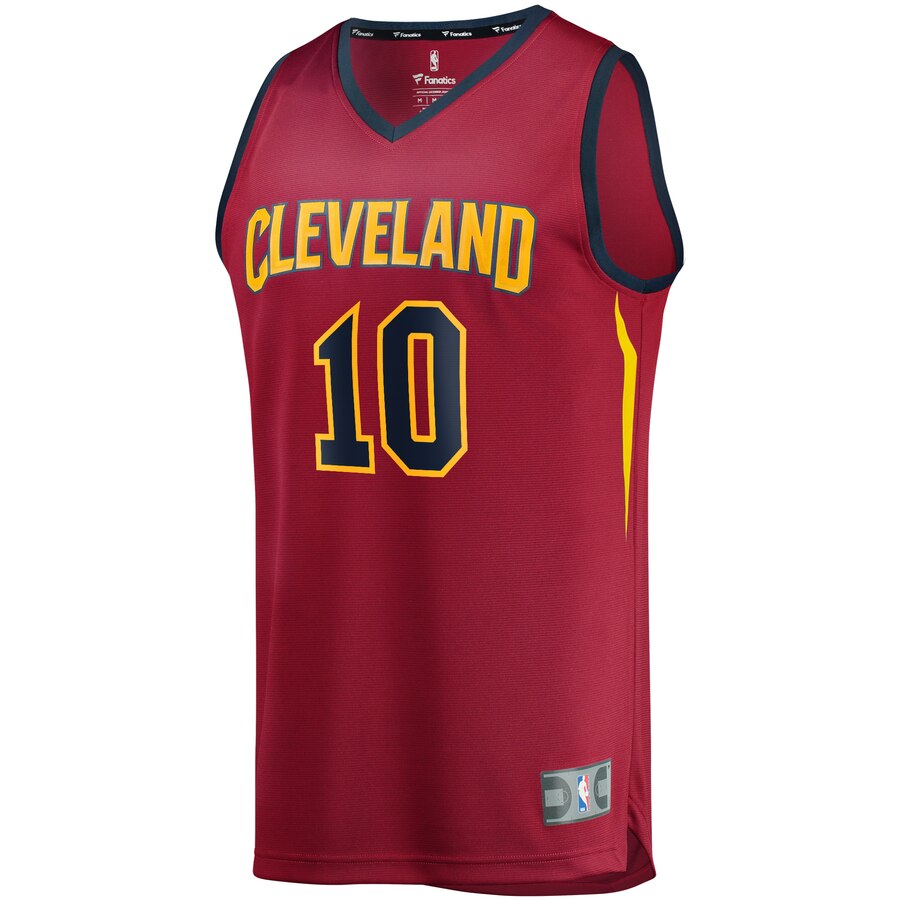 Alternative view of Darius Garland Cleveland Cavaliers Fanatics Branded 2019 Nba Draft First Round Pick Fast Break Replica Basketball Jersey Wine - Icon Edition