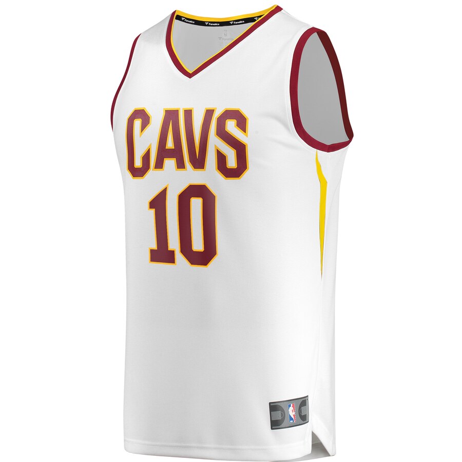 Alternative view of Darius Garland Cleveland Cavaliers Fanatics Branded Fast Break Replica Basketball Jersey White - Association Edition