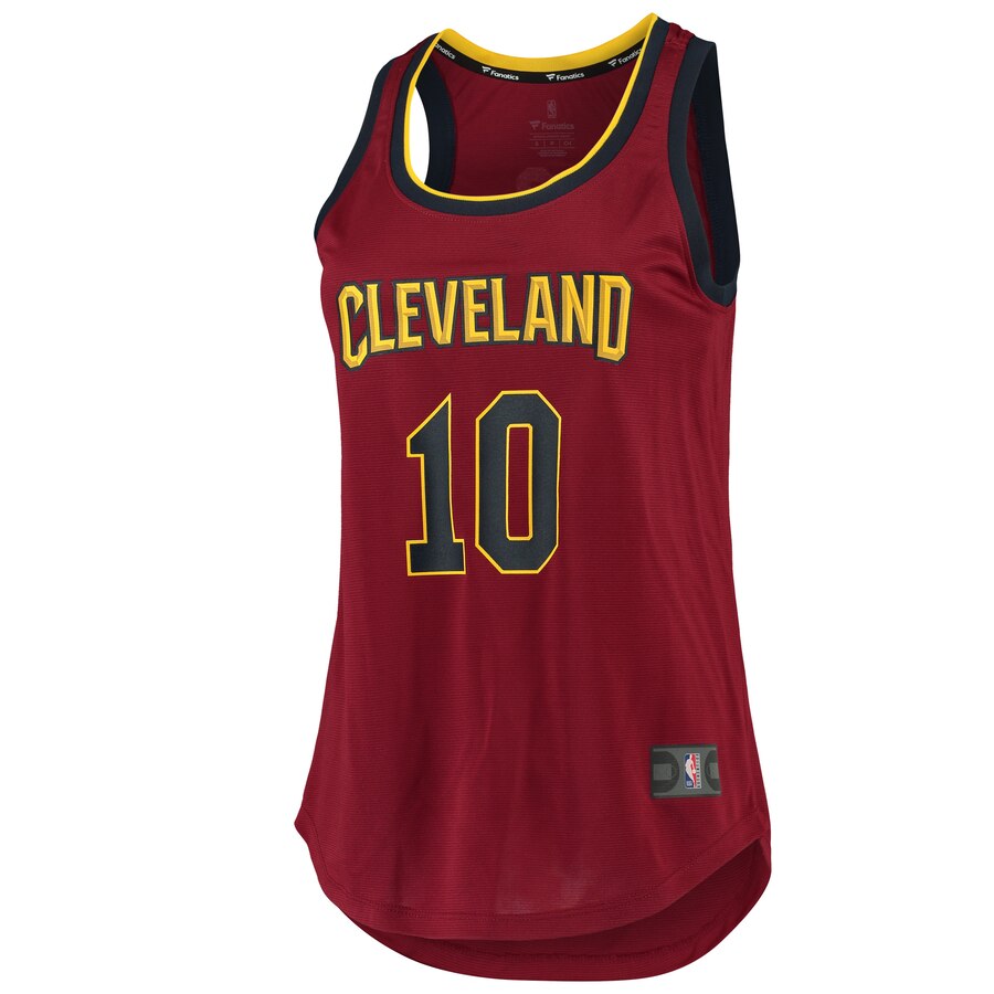 Alternative view of Darius Garland Cleveland Cavaliers Fanatics Branded Women's 2019/20 Fast Break Team Tank Basketball Jersey - Icon Edition - Wine