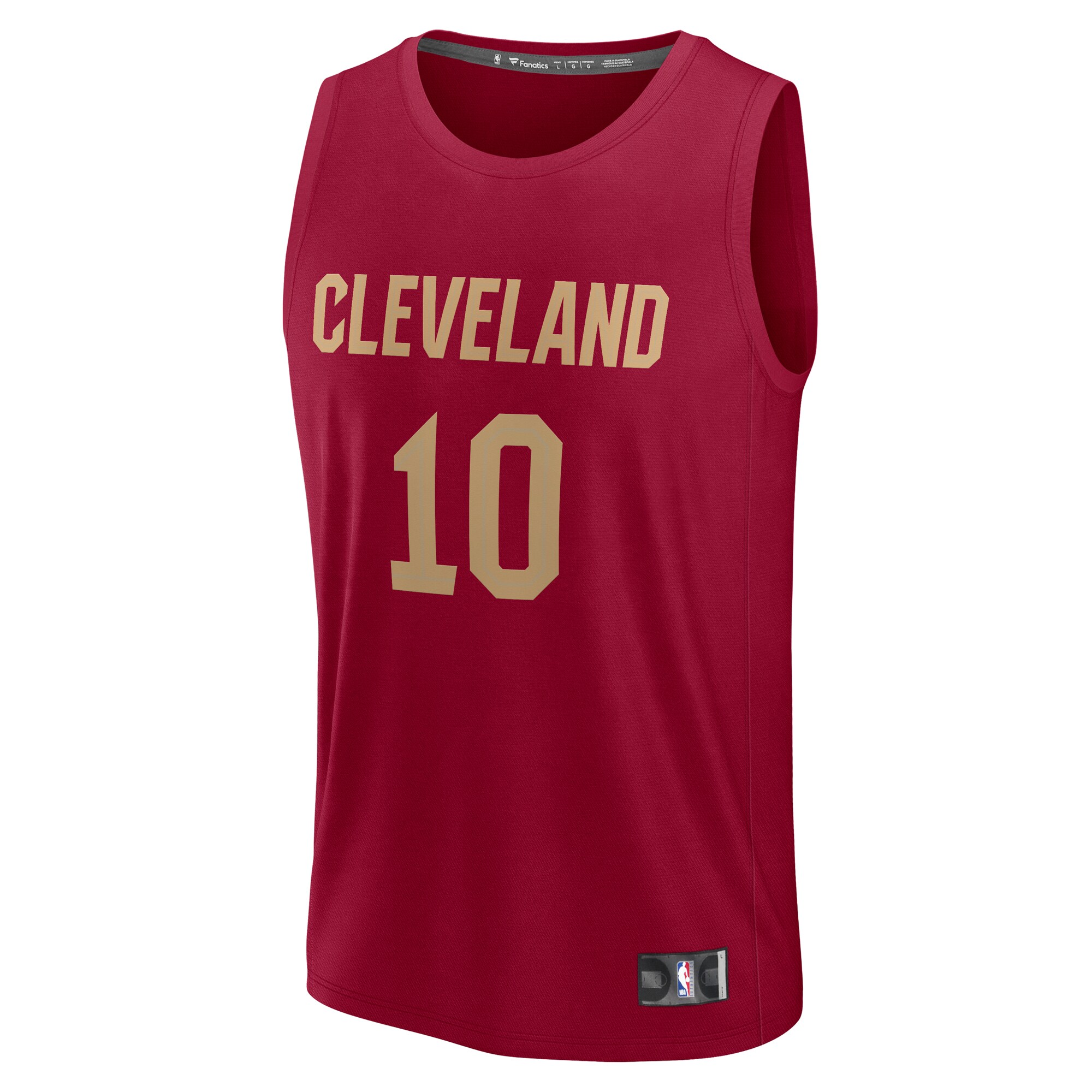 Alternative view of Darius Garland Cleveland Cavaliers Fanatics Youth Fast Break Player Basketball Jersey - Icon Edition - Wine
