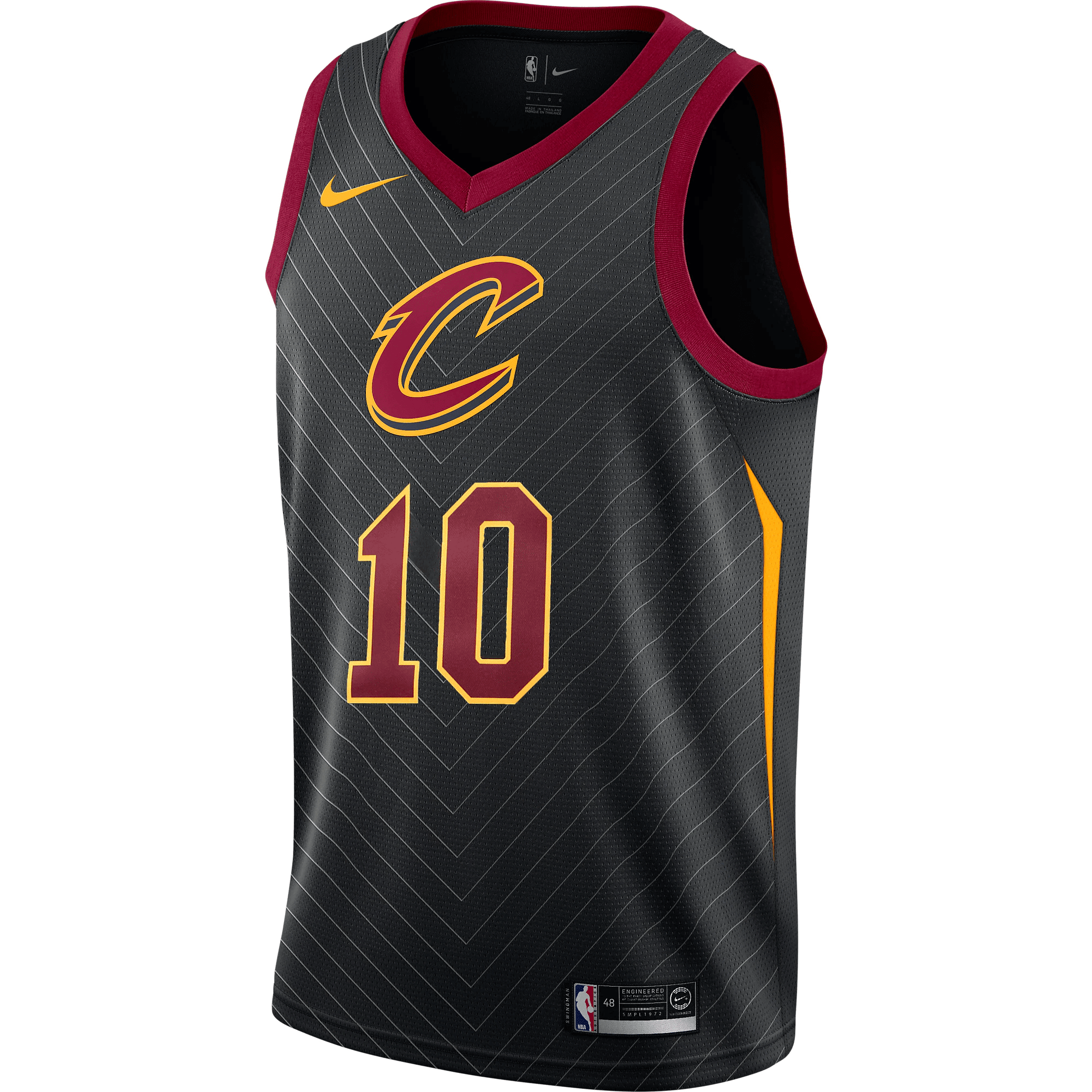 Alternative view of Darius Garland Cleveland Cavaliers Swingman Basketball Jersey - Statement Edition - Black Basketball Jersey - JS416