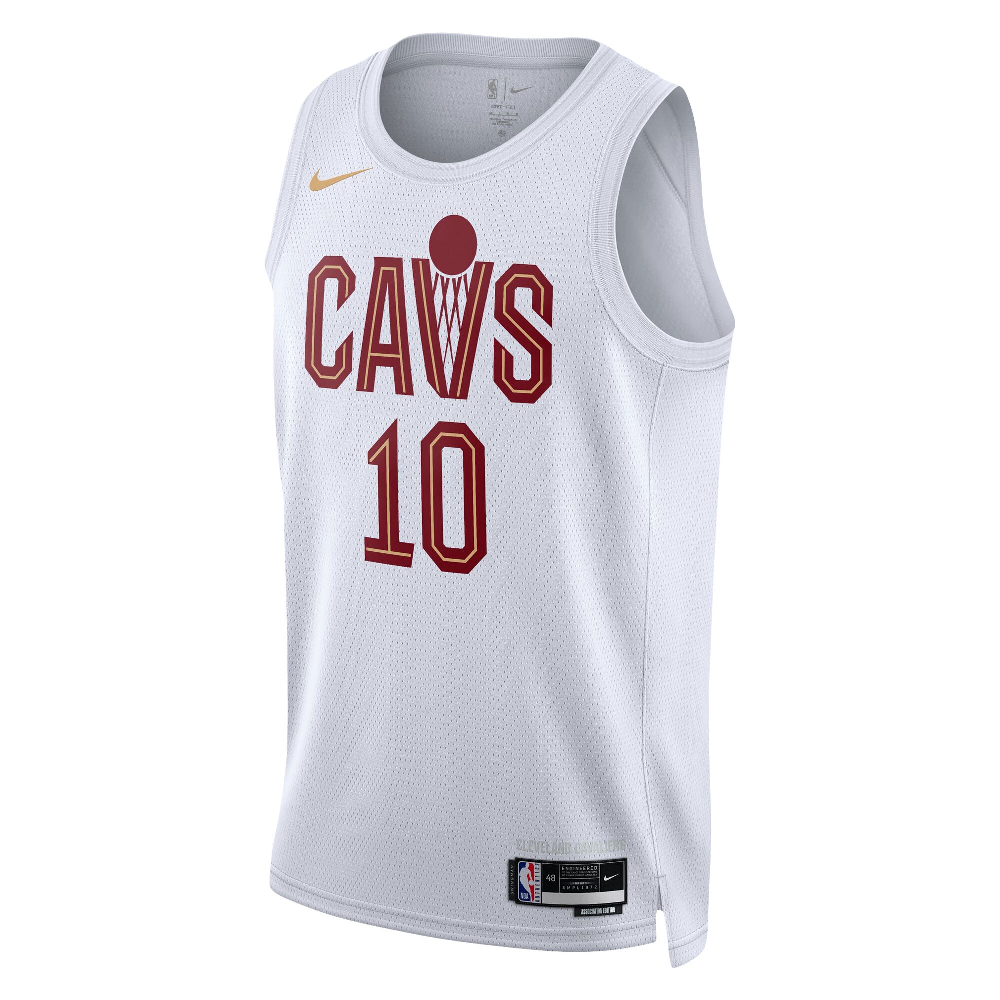 Alternative view of Darius Garland Cleveland Cavaliers Unisex Swingman Basketball Jersey - Association Edition - White