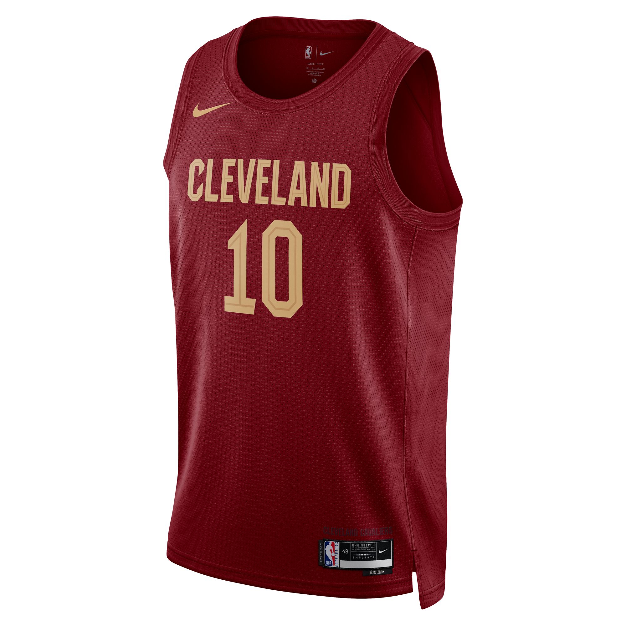 Alternative view of Darius Garland Cleveland Cavaliers Unisex Swingman Basketball Jersey - Icon Edition - Wine