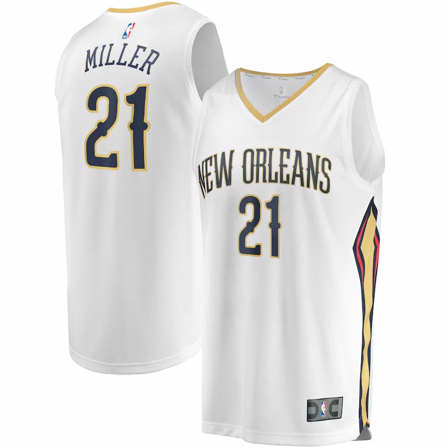 Darius Miller New Orleans Pelicans Fanatics Branded Fast Break Player Replica Basketball Jersey - Association Edition - White