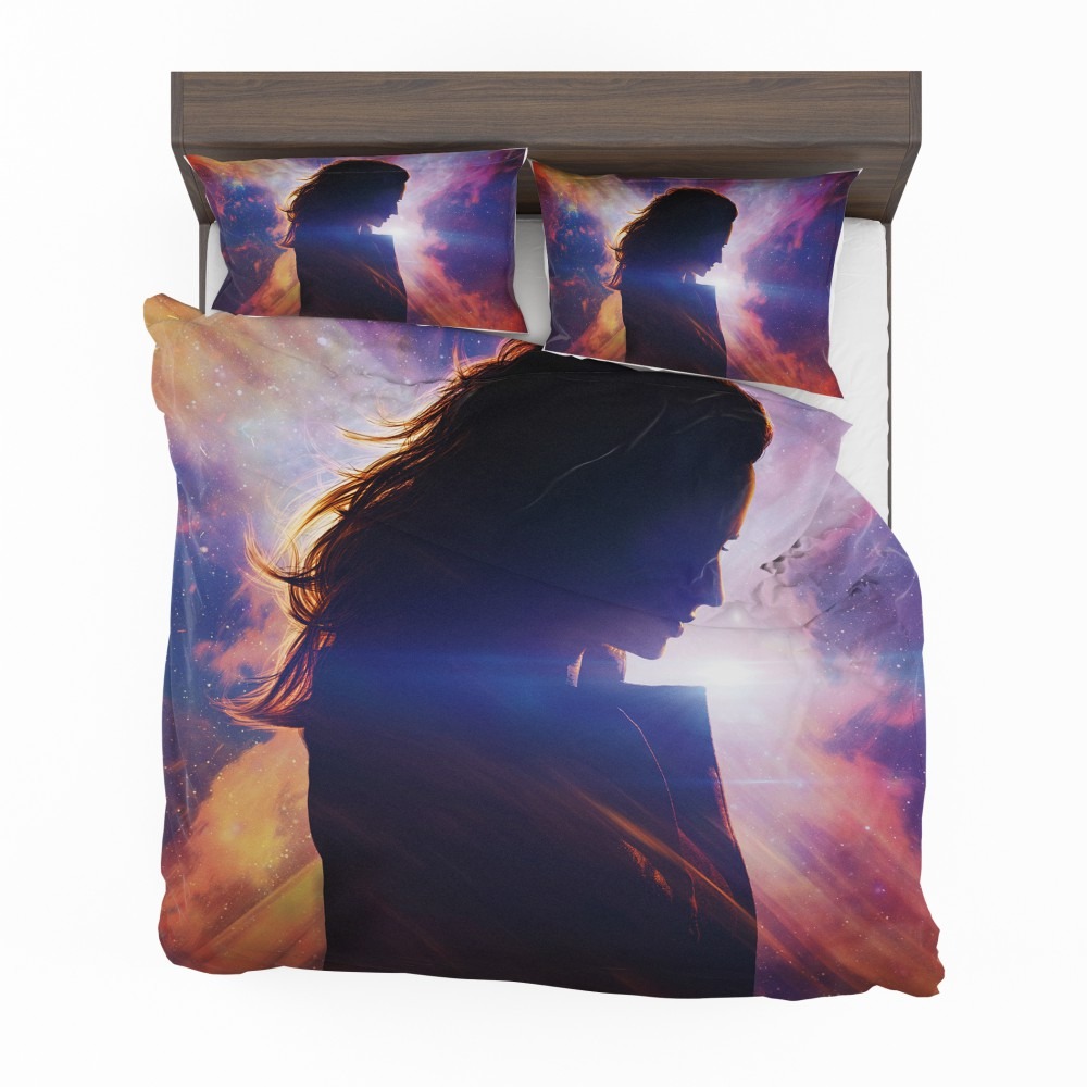 Alternative view of Dark Phoenix Movie Jean Grey Marvel Comics Bedding Set - Custom Bedding Set