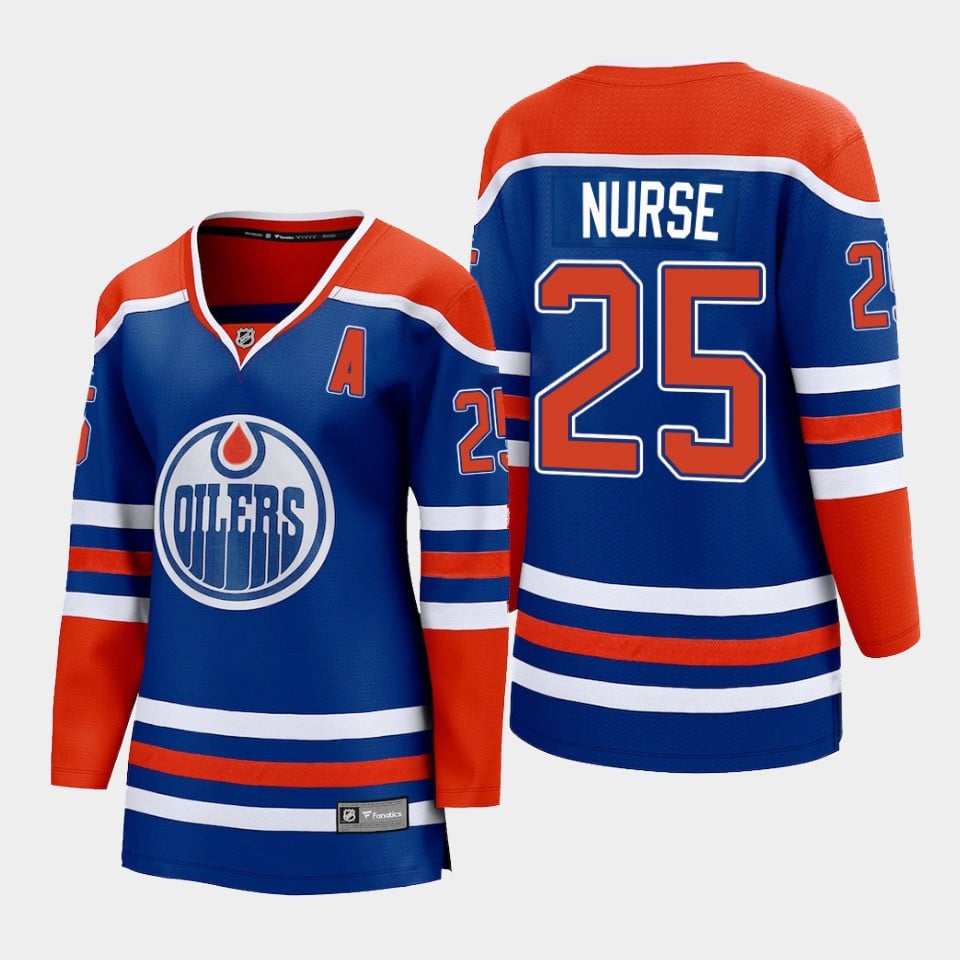 Darnell Nurse 25 Edmonton Oilers Home Hockey Jersey - Women - JS135 