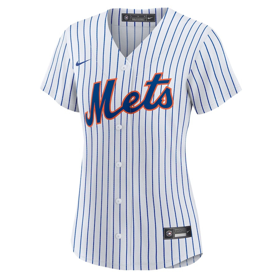 Alternative view of Darryl Strawberry 18 New York Mets Home Player Women Baseball Jersey - White 