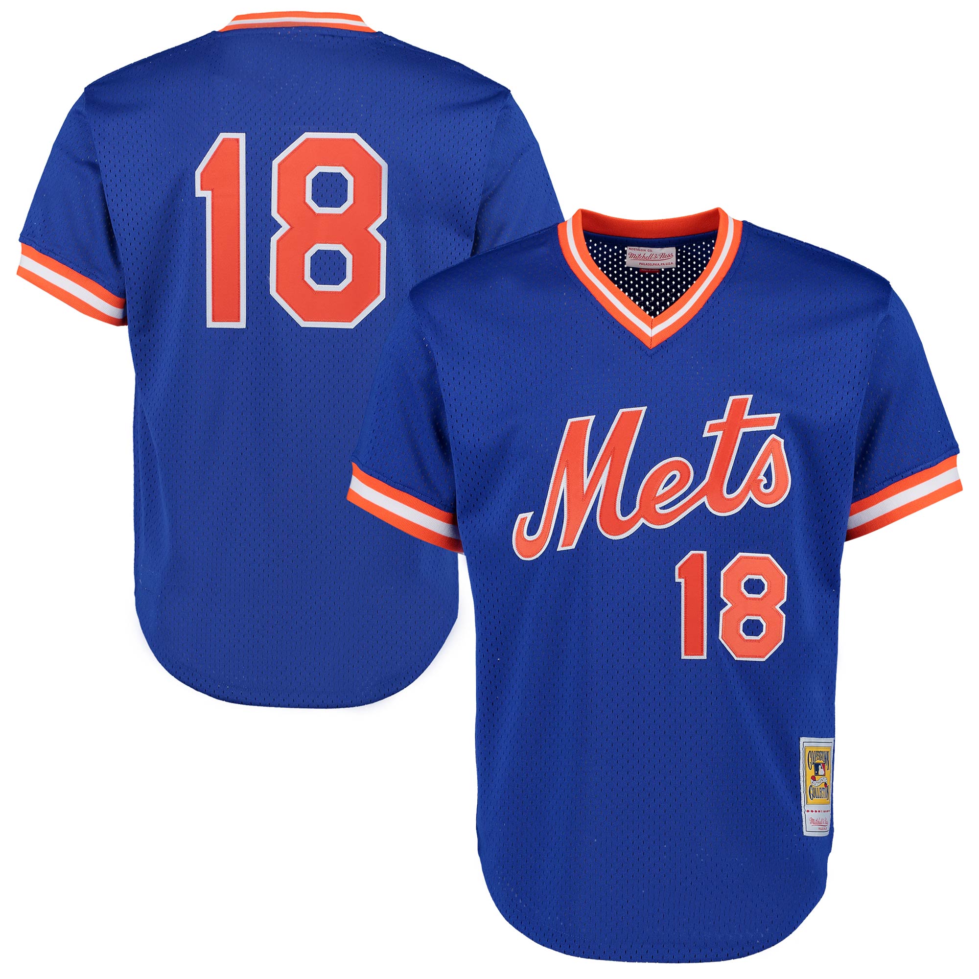 Darryl Strawberry New York Mets Mitchell & Ness Cooperstown Mesh Batting Practice Baseball Jersey - Royal