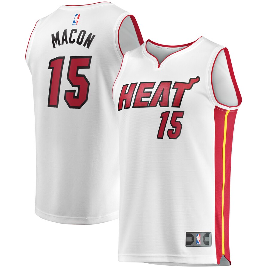 Daryl Macon Miami Heat Fanatics Branded Fast Break Player Basketball Jersey – Association Edition – White
