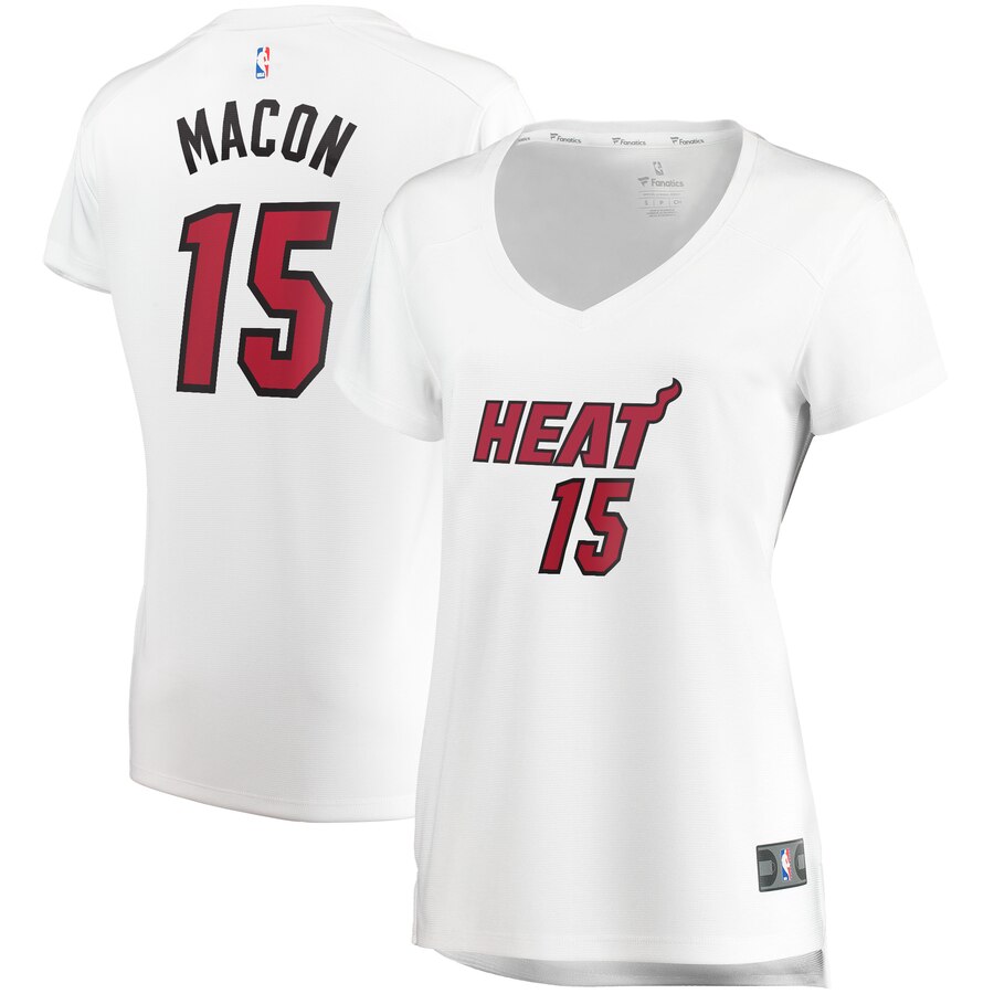 Daryl Macon Miami Heat Fanatics Branded Women's Fast Break Player Basketball Jersey - Association Edition - White