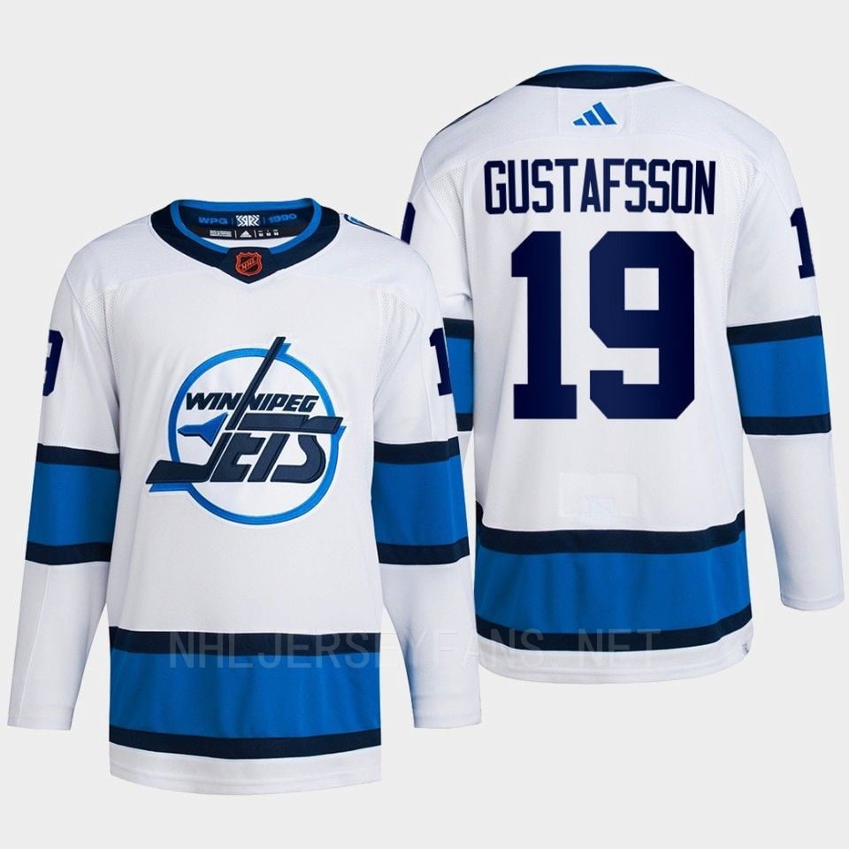 David Gustafsson 19 Reverse Retro 2.0 2022 Winnipeg Jets White Jersey Primegreen - JS714 