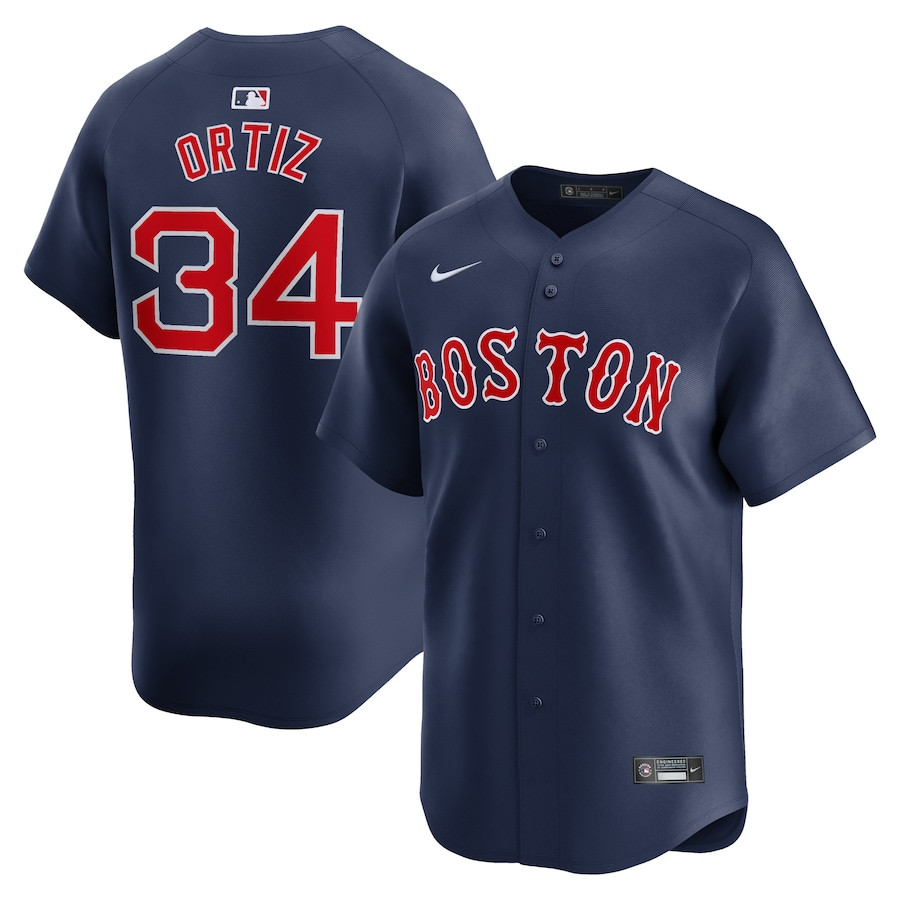 David Ortiz 34 Boston Red Sox Alternate Limited Retired Player Men Jersey - Navy