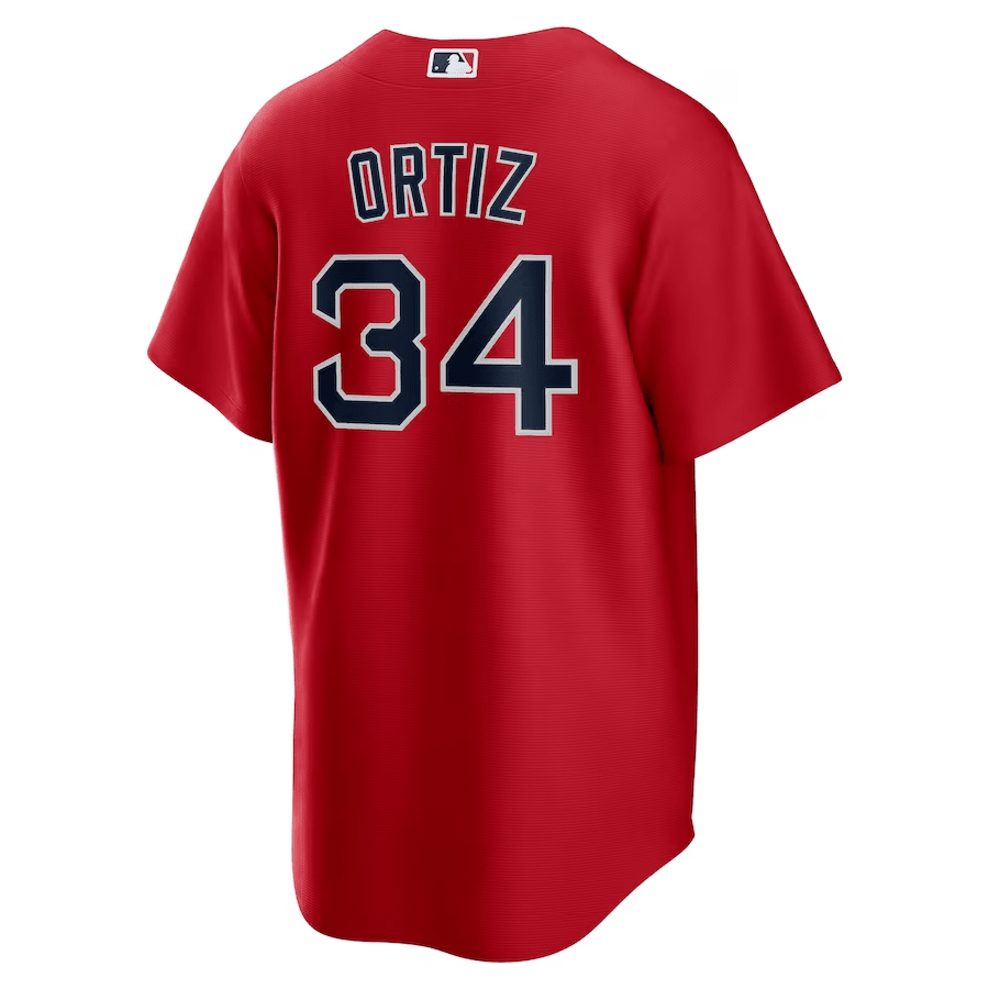 Alternative view of David Ortiz 34 Boston Red Sox Alternate Men Jersey - Red