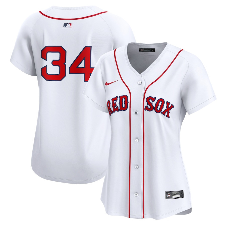 David Ortiz 34 Boston Red Sox Women Home Limited Player Jersey - White