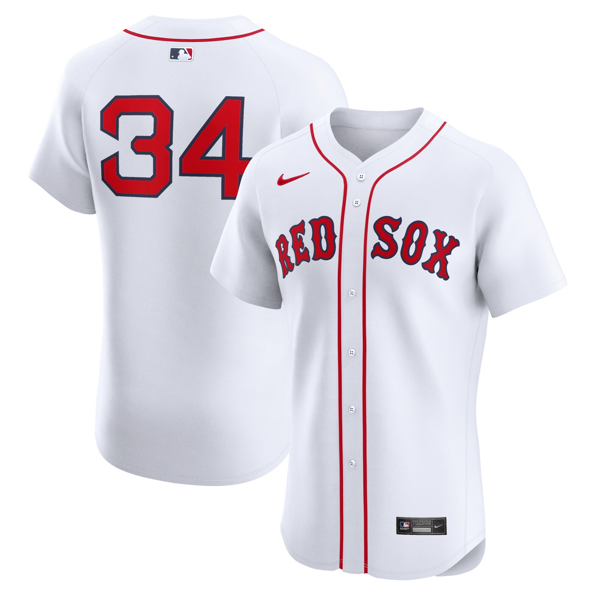 David Ortiz Boston Red Sox Home Elite Jersey - White