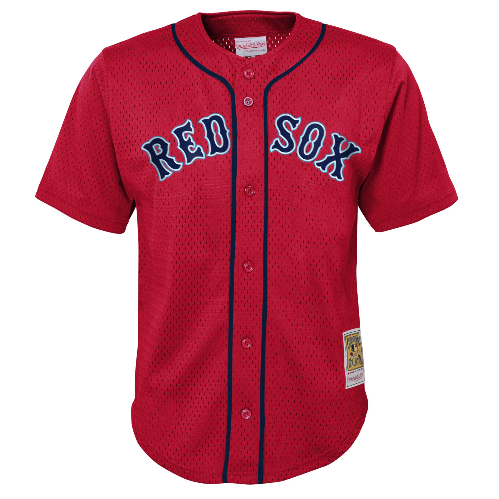 Alternative view of David Ortiz Boston Red Sox Mitchell & Ness Preschool Cooperstown CollectionÃƒâ€šÃ‚Â mesh Batting Practice Baseball Jersey - Red