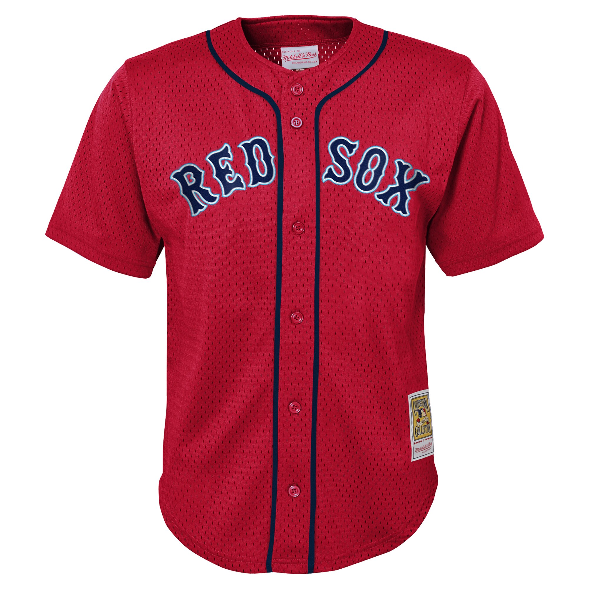 Alternative view of David Ortiz Boston Red Sox Mitchell & Ness Toddler Cooperstown CollectionÃƒâ€šÃ‚Â mesh Batting Practice Jersey - Red