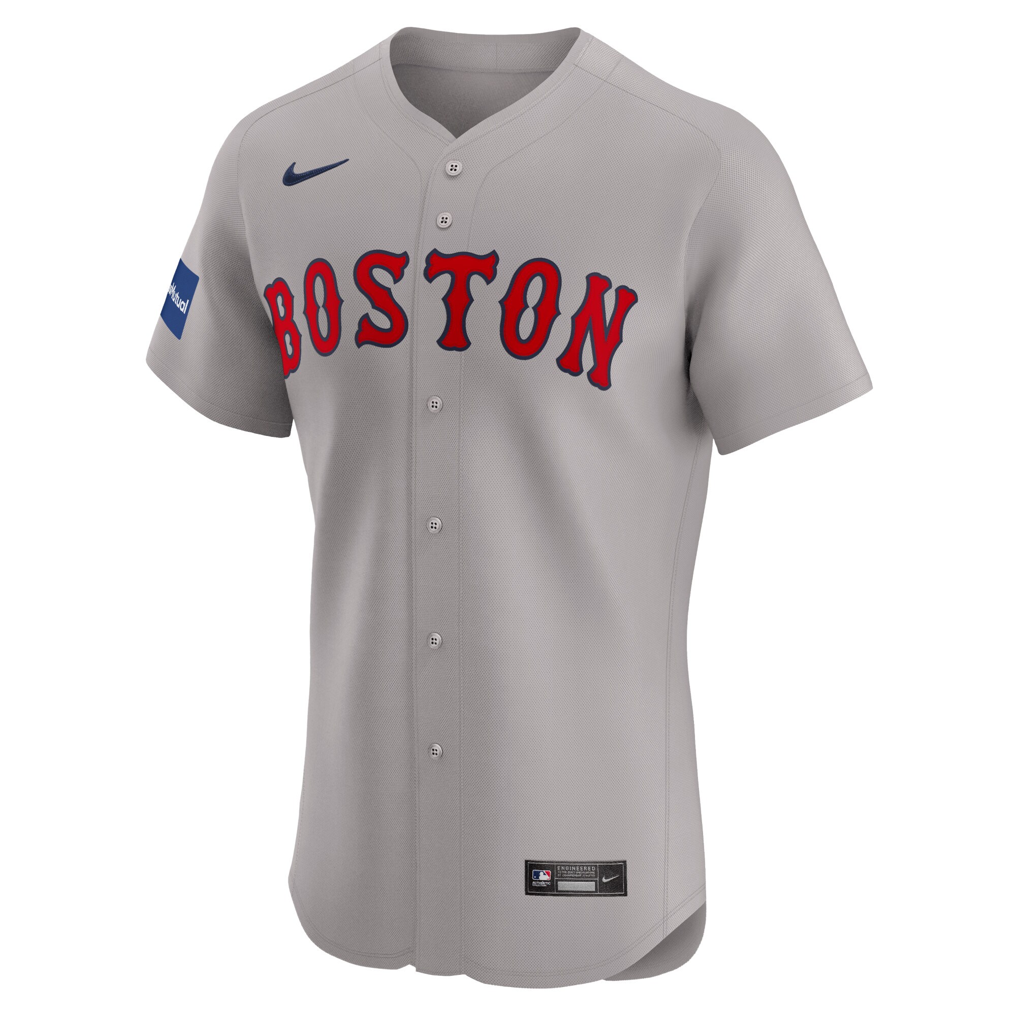 Alternative view of David Ortiz Boston Red Sox Road Elite Player Jersey - Gray