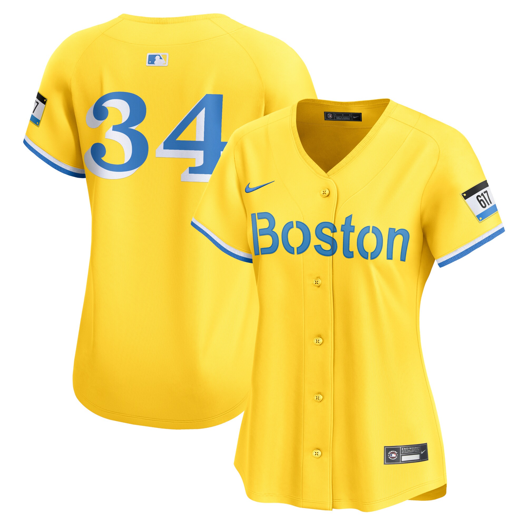 David Ortiz Boston Red Sox Women's City Connect Retired Player Jersey - Gold