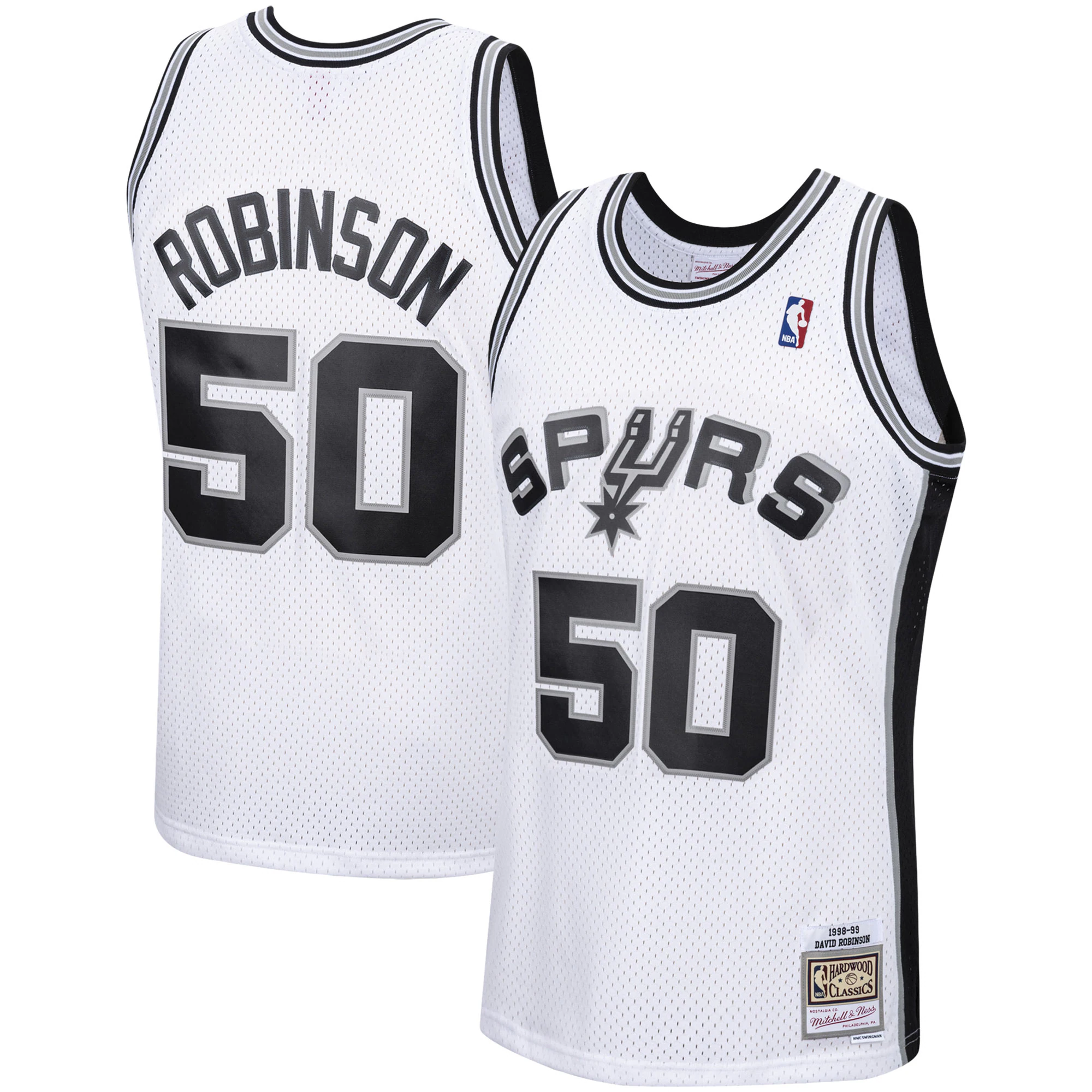 David Robinson San Antonio Spurs Mitchell & Ness 1998-99 Hardwood Classics Swingman Basketball Jersey - White