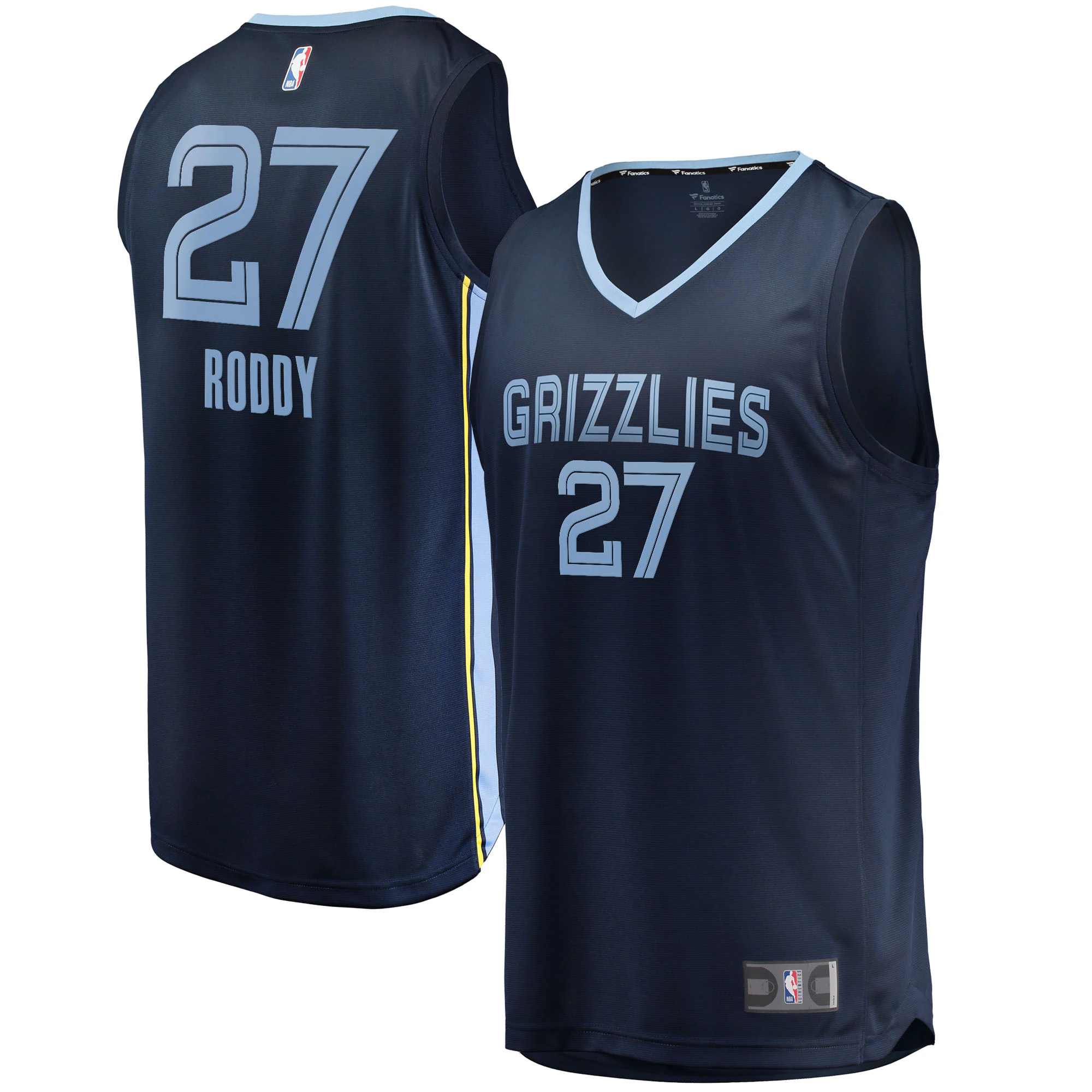 David Roddy Memphis Grizzlies Fanatics Branded 2022 Nba Draft First Round Pick Fast Break Replica Player Basketball Jersey - Icon Edition - Navy