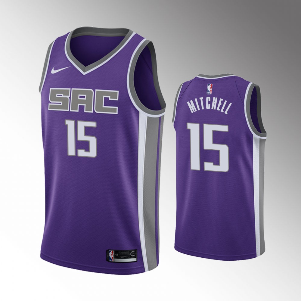 Davion Mitchell Sacramento Kings 2021 Icon Edition Purple Basketball Jersey