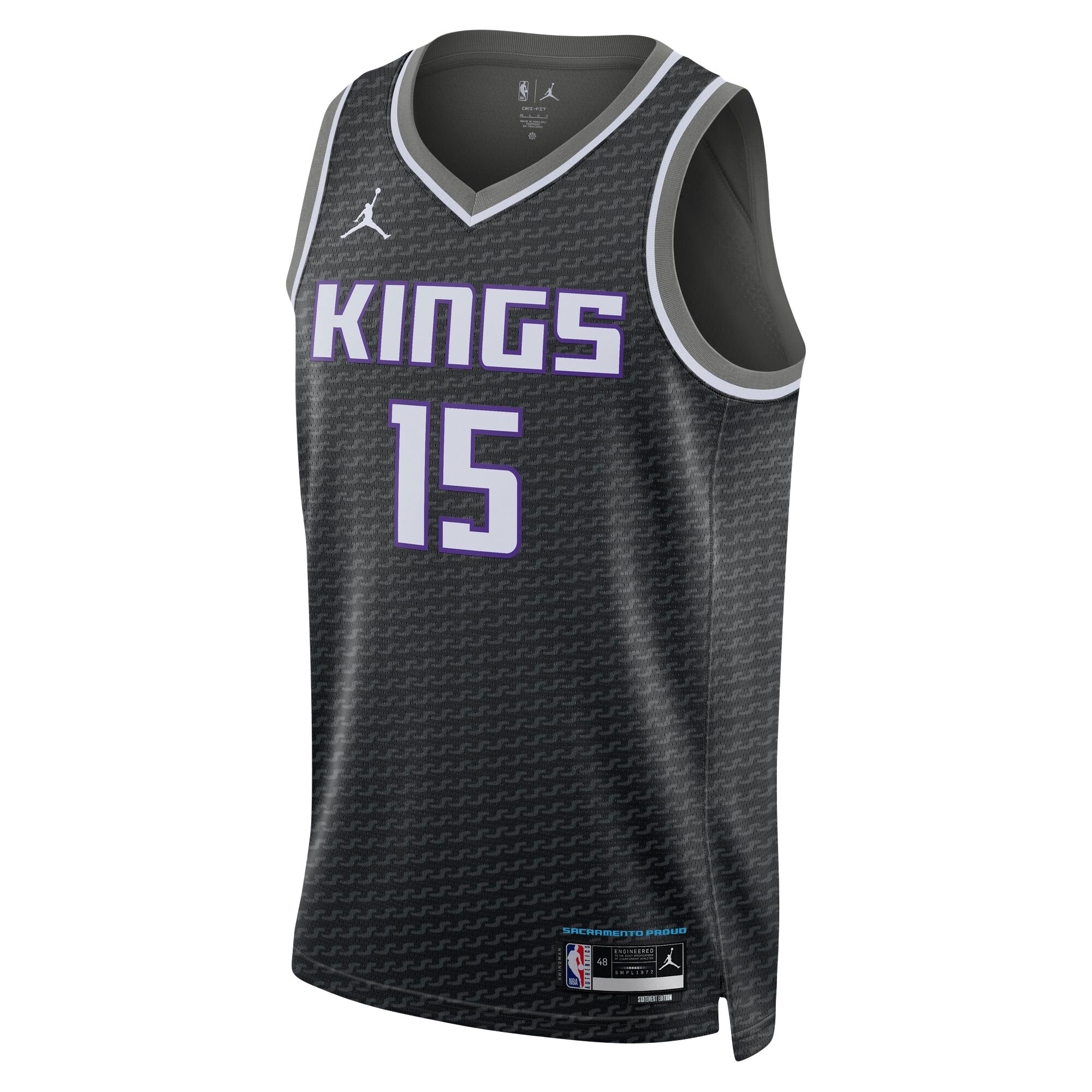 Alternative view of Davion Mitchell Sacramento Kings Jordan Brand Unisex Swingman Basketball Jersey – Statement Edition – Black