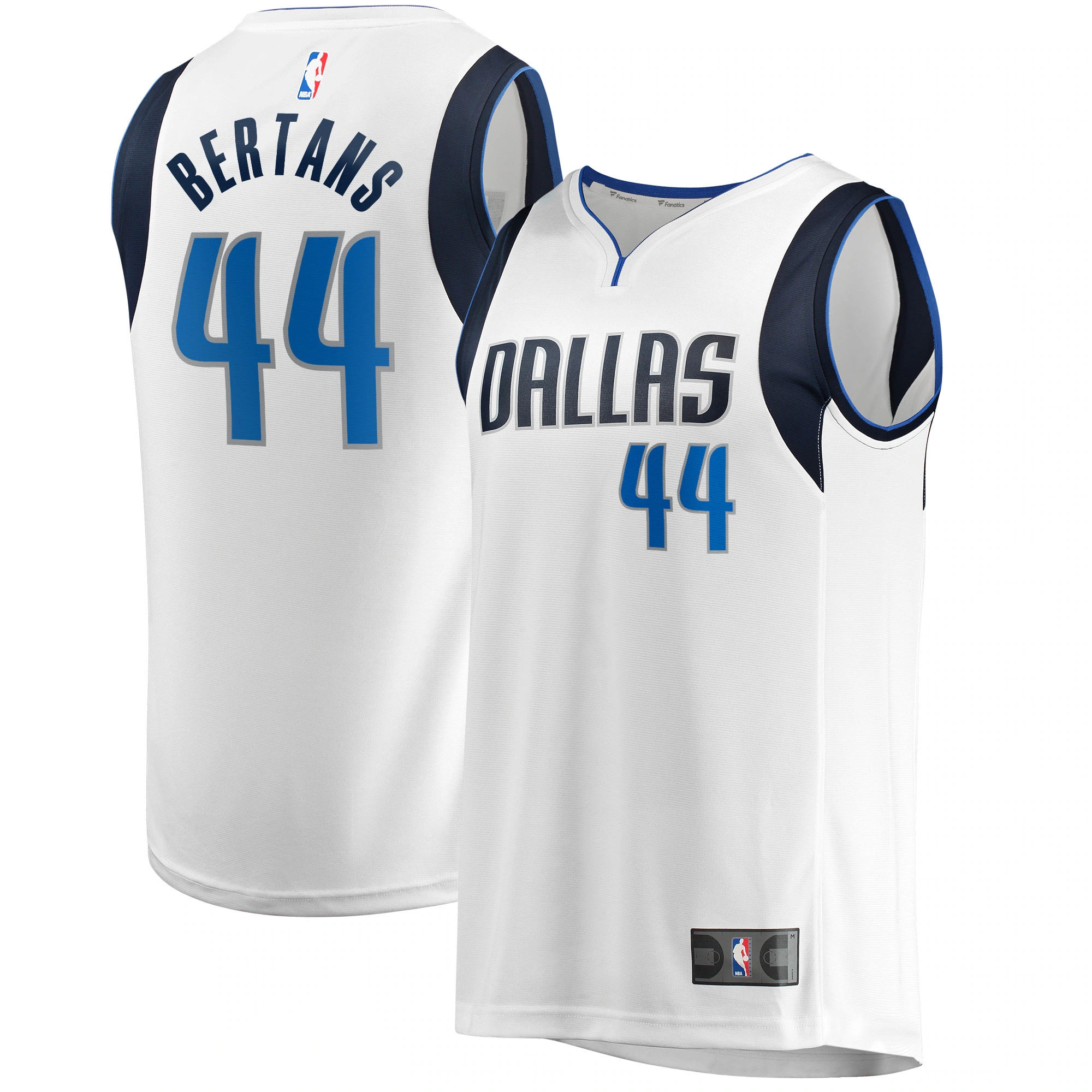Davis Bertans Dallas Mavericks Fanatics Branded Fast Break Player Basketball Jersey - Association Edition - White