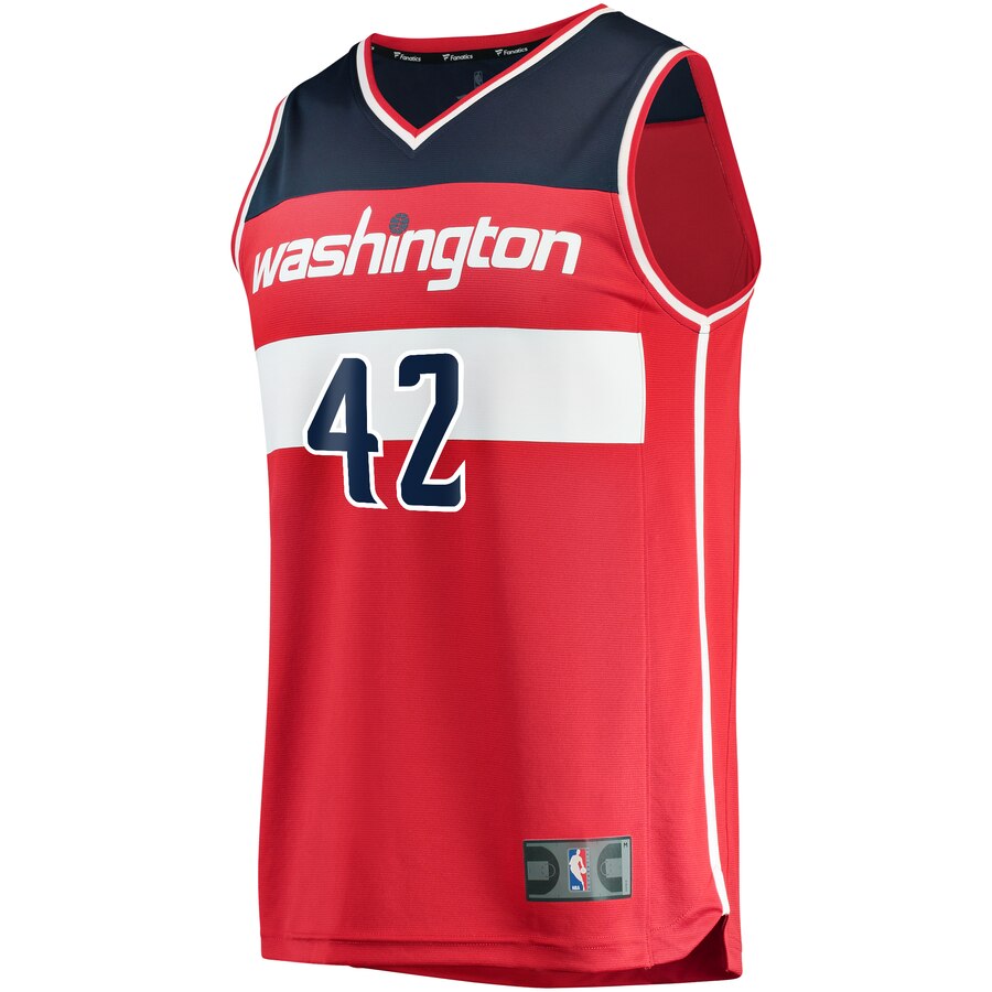 Alternative view of Davis Bertans Washington Wizards Fanatics Branded Fast Break Replica Basketball Jersey Red - Icon Edition