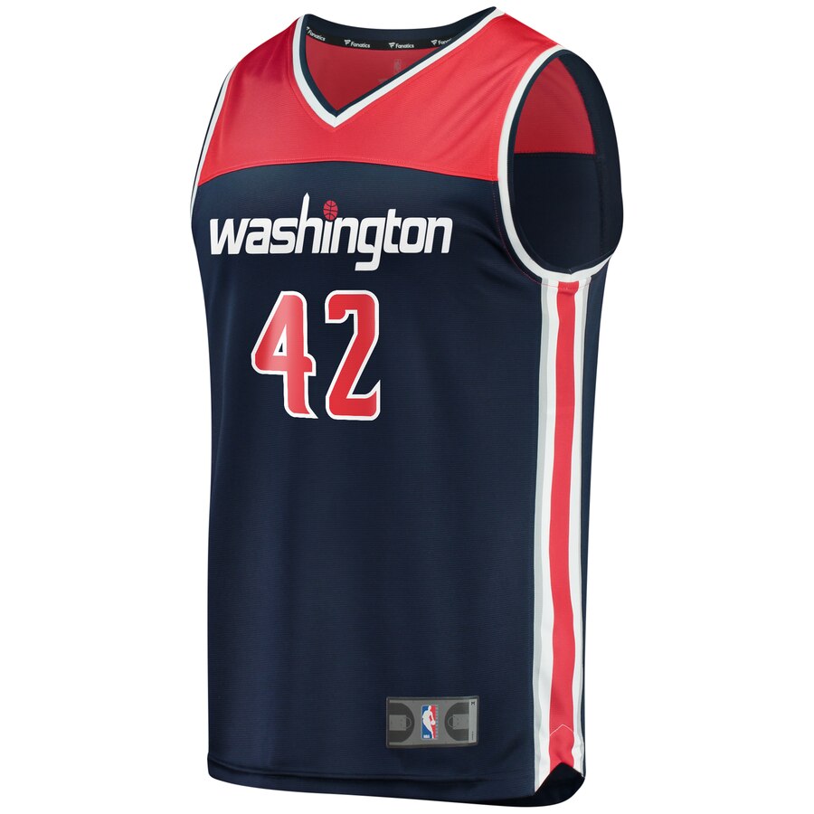 Alternative view of Davis Bertans Washington Wizards Fanatics Branded Fast Break Replica Player Basketball Jersey Navy - Statement Edition