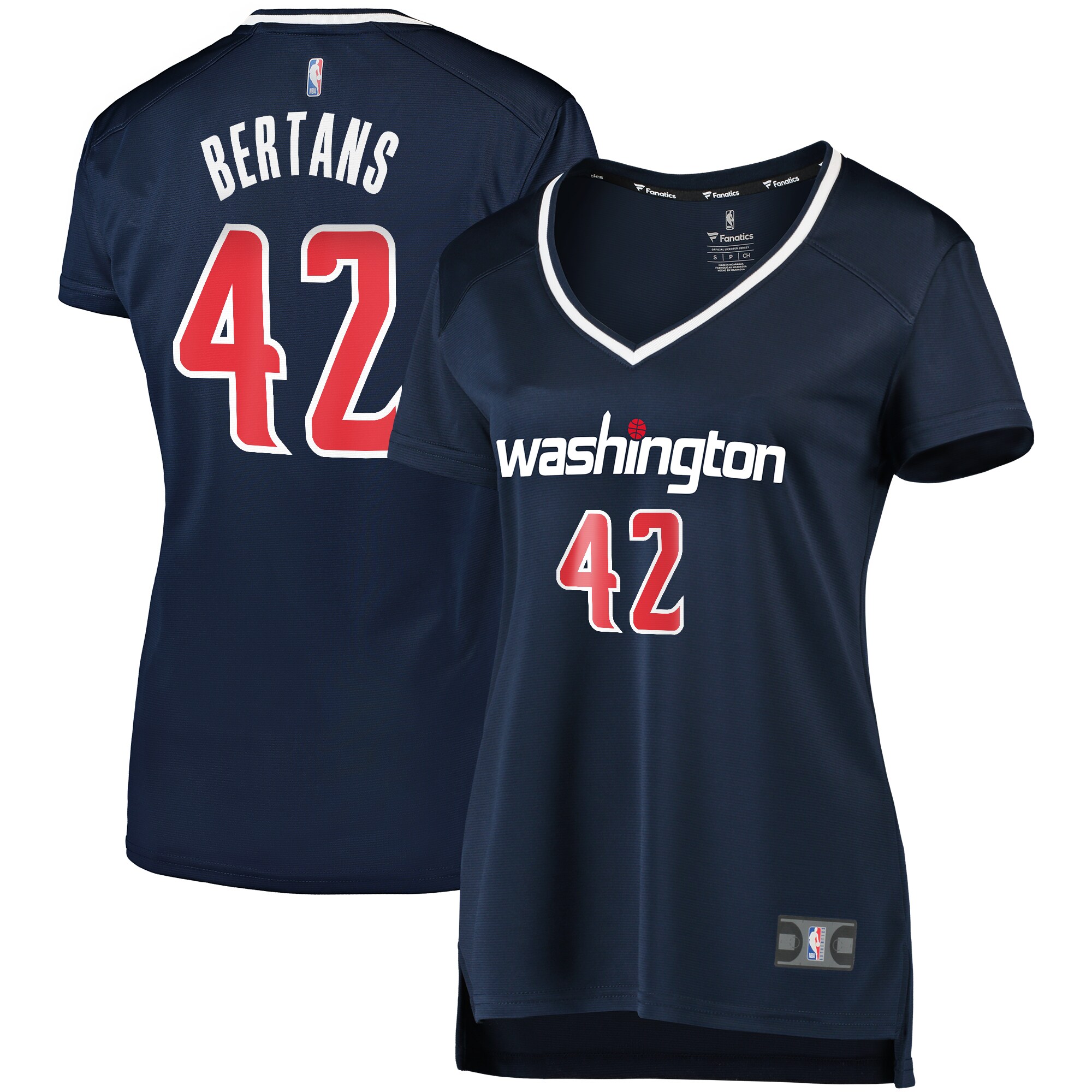 Davis Bertans Washington Wizards Fanatics Branded Women’s Fast Break Replica Jersey Navy – Statement Edition